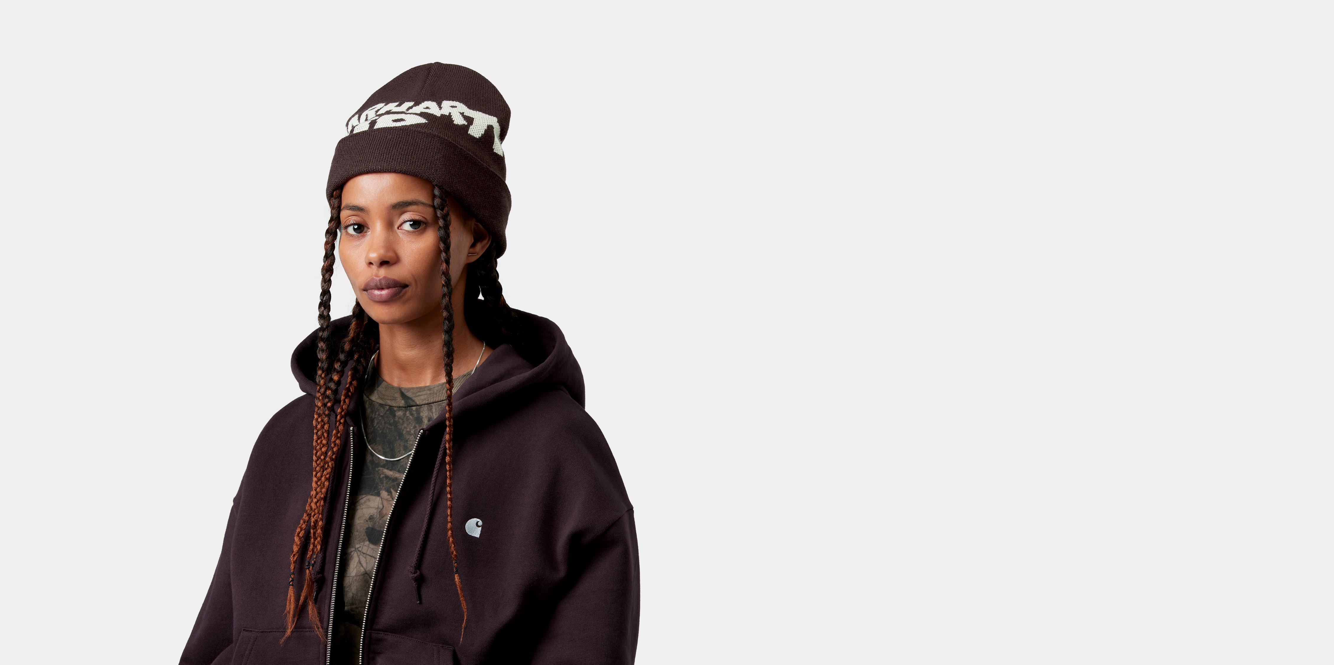 Carhartt WIP Cut Out Beanie Palisander / Natural | brown