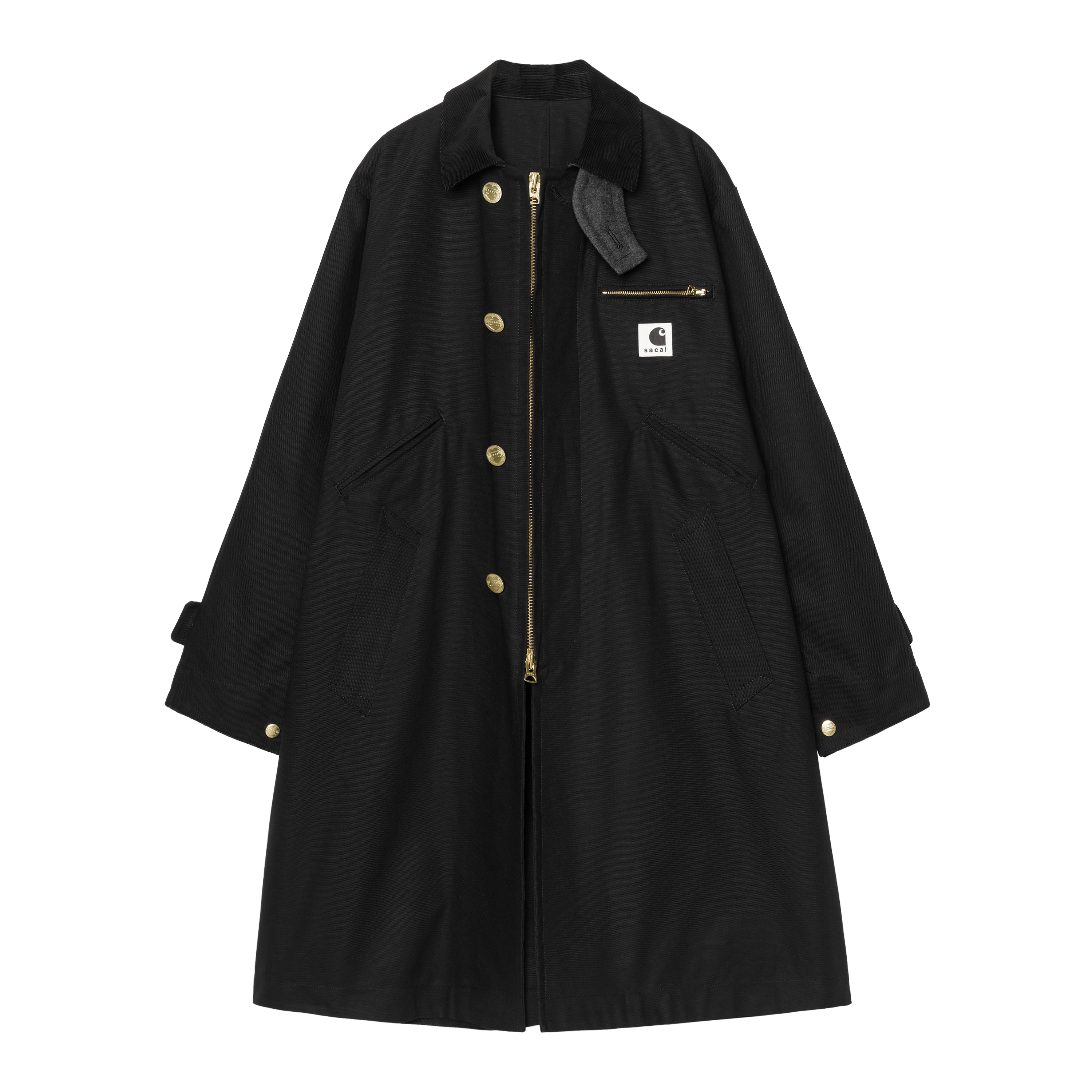 Carhartt WIP sacai x Carhartt WIP Duck Coat, Sacai Black