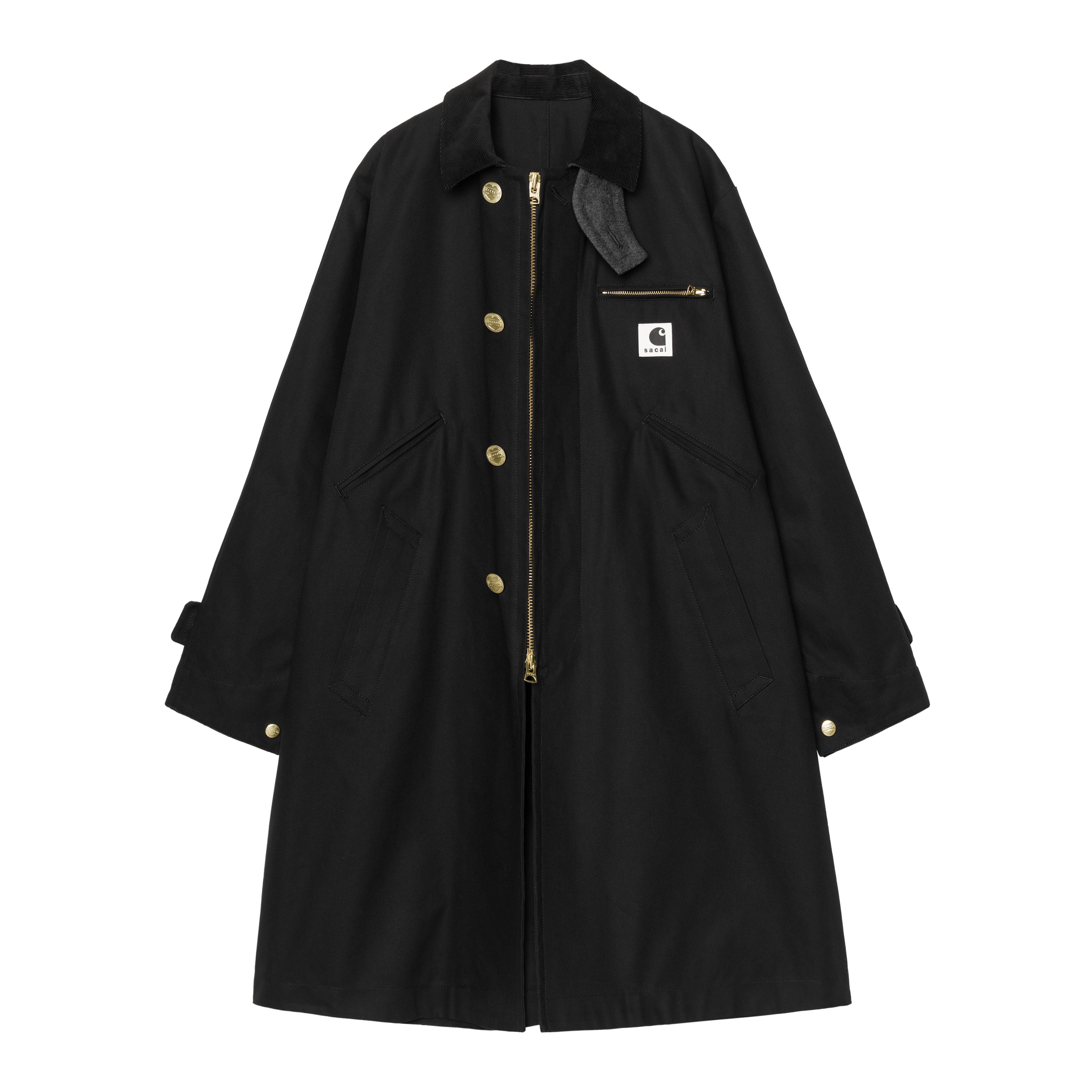 Carhartt WIP sacai x Carhartt WIP Duck Coat, Sacai Black