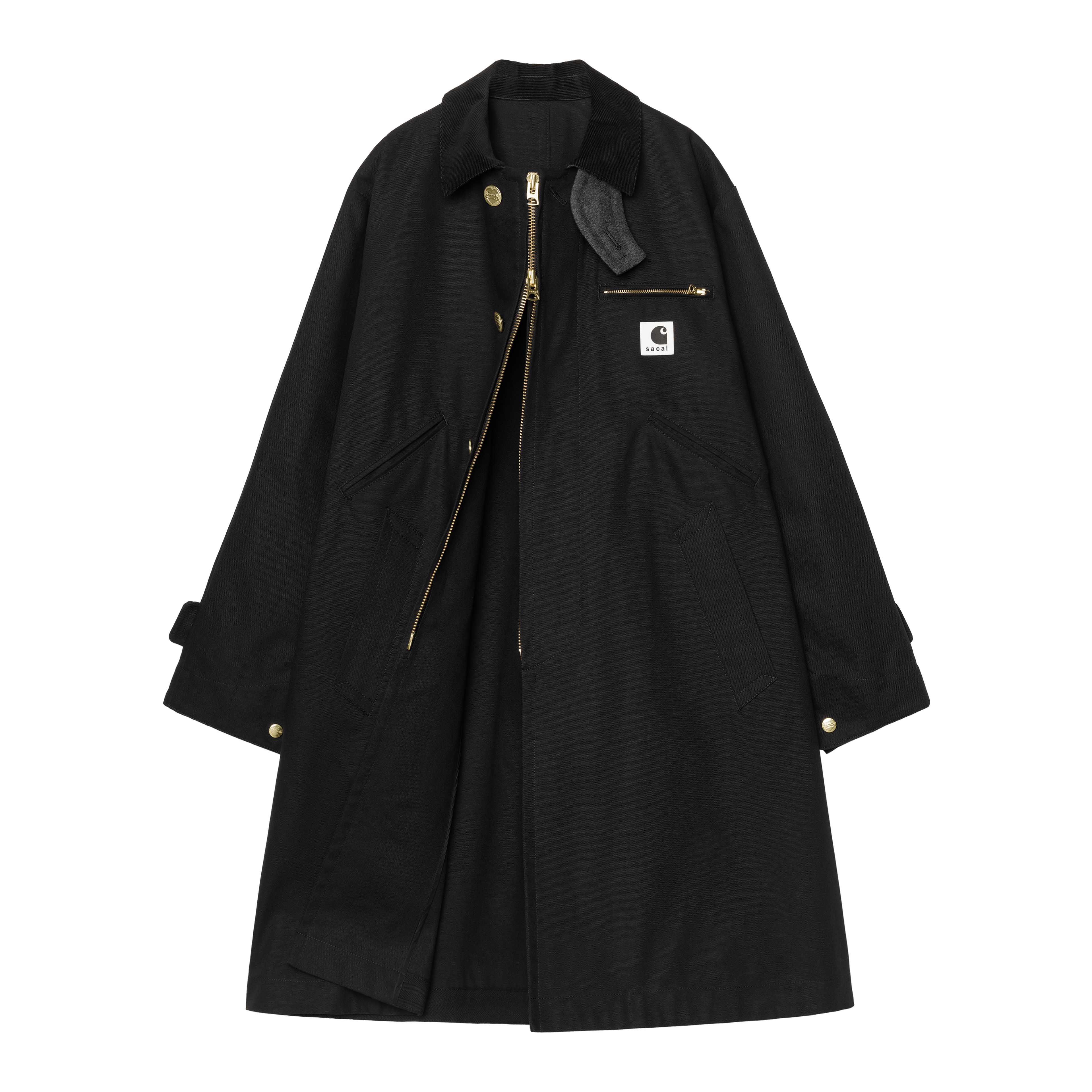 Carhartt WIP sacai x Carhartt WIP Duck Coat, Sacai Black