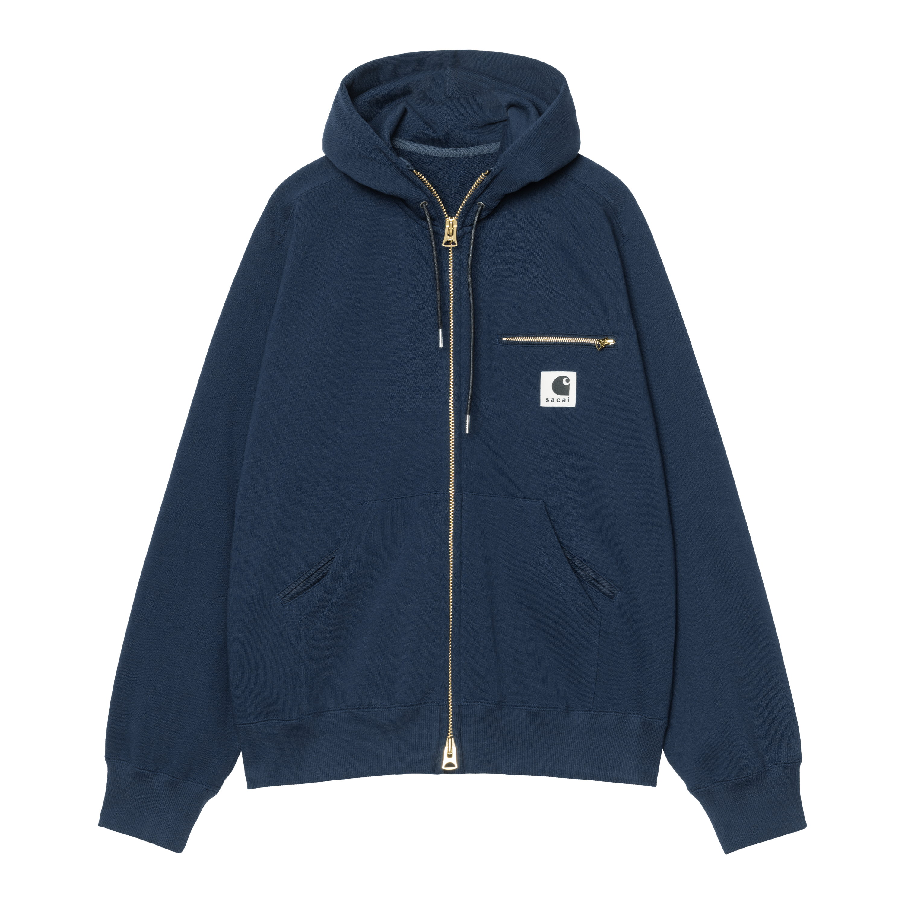 Carhartt WIP sacai x Carhartt WIP Cotton Jersey Hoodie, Sacai Blue