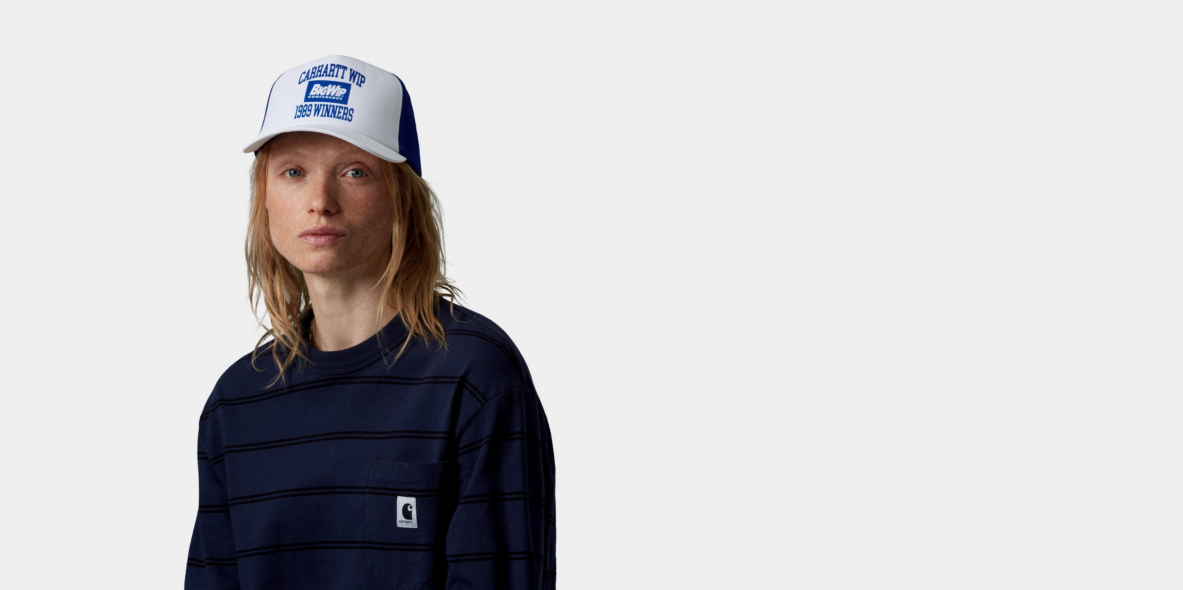 Carhartt WIP 1989 Winners Trucker Cap, White / Lapis | Official