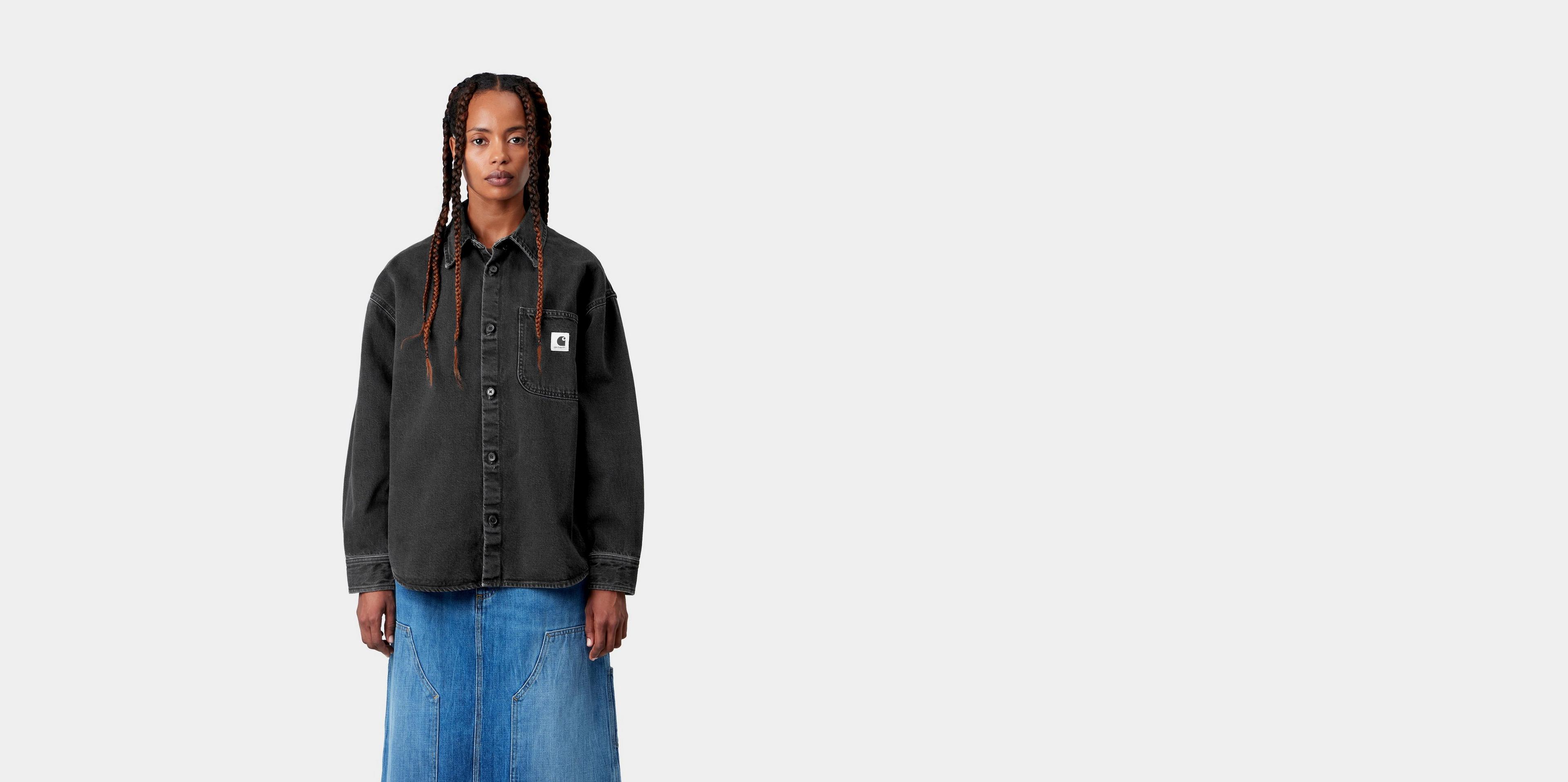 Carhartt WIP Women's Marly Shirt Jac, Black | Official Online Store