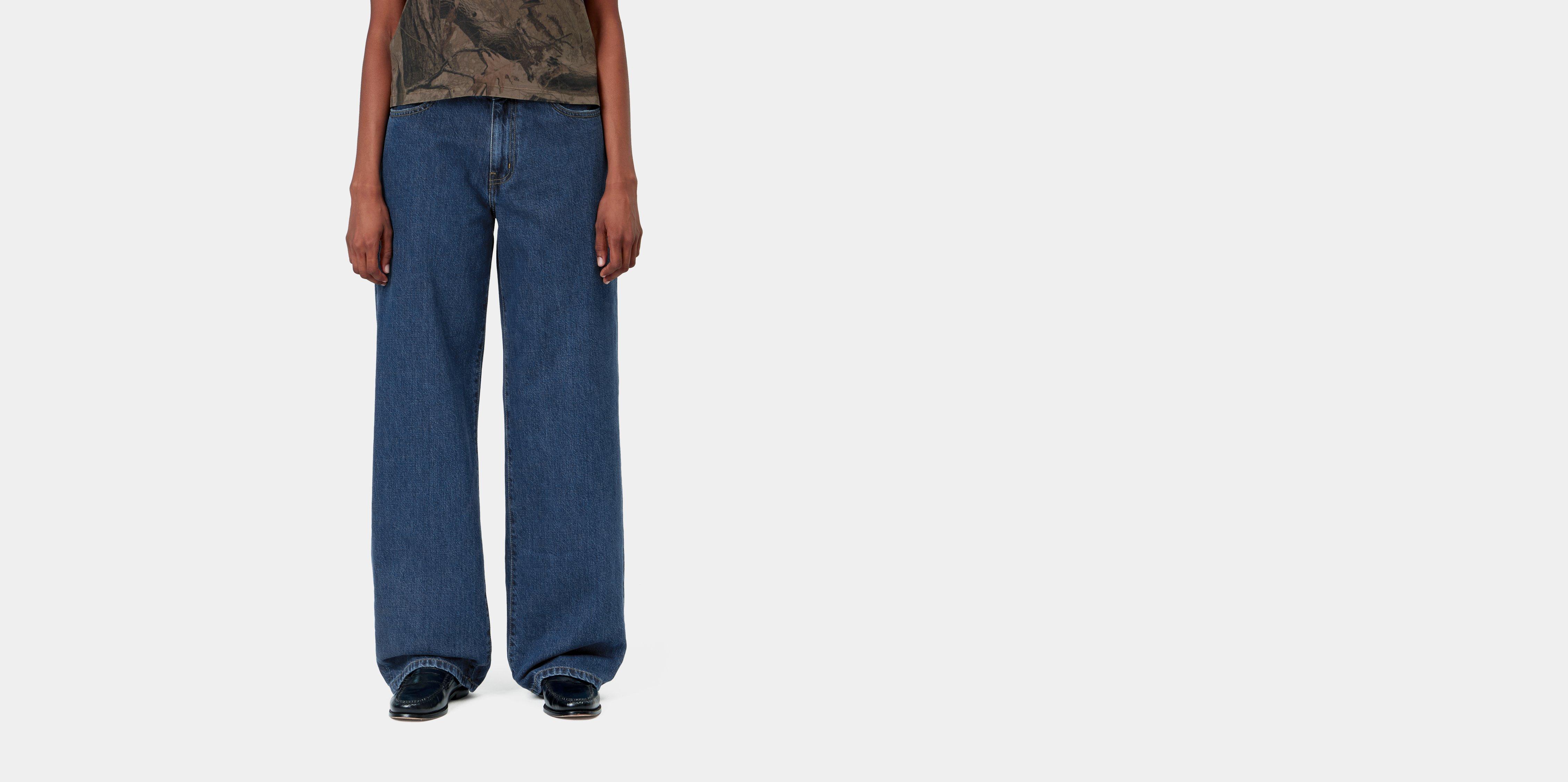 Carhartt WIP W' Lavine Pant Blue heavy stone wash | 32 | Women