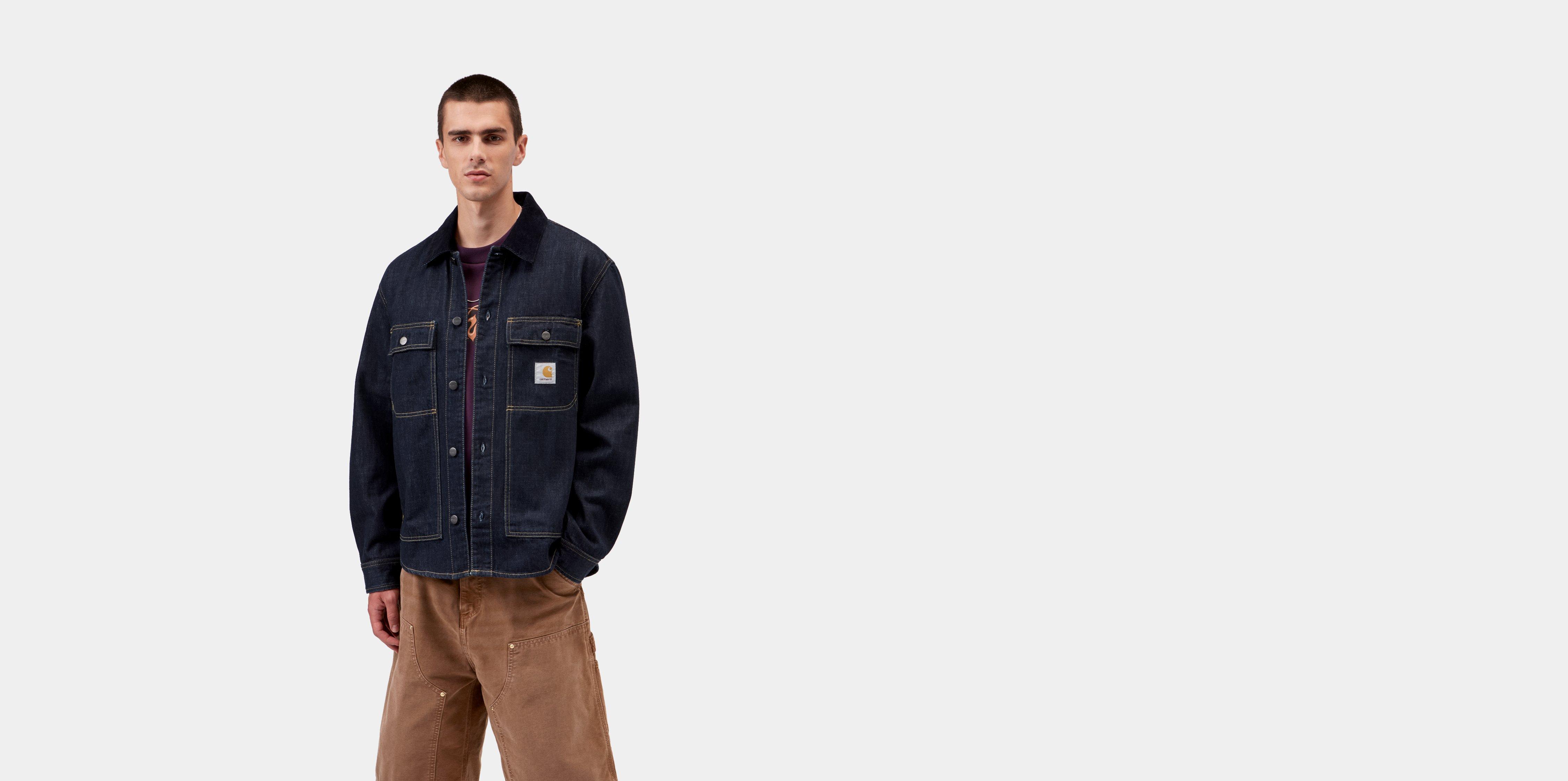 Carhartt WIP Oakland Shirt Jac Blue / Dark Navy rinsed | L | Men