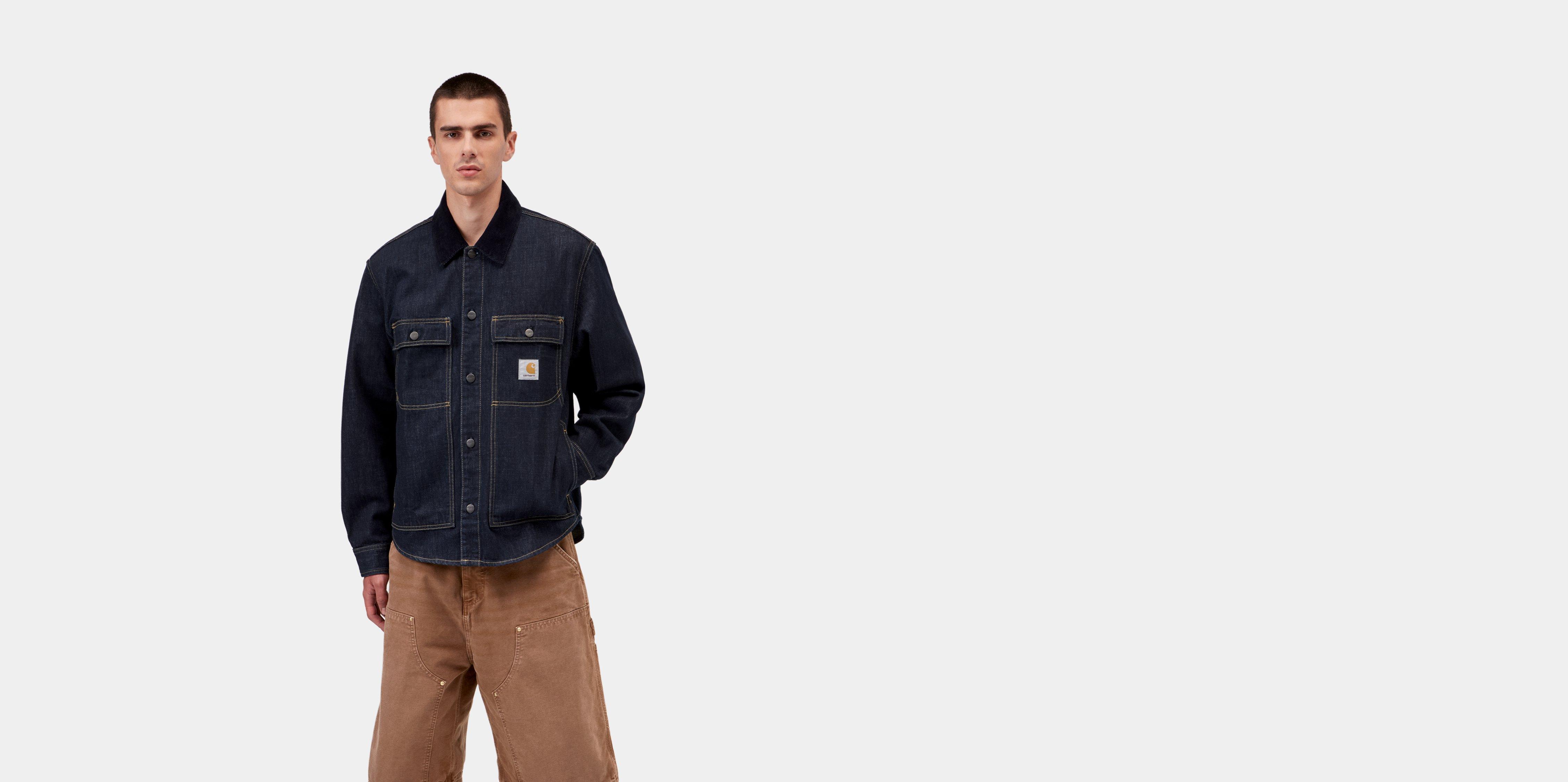 Carhartt WIP Oakland Shirt Jac, Blue / Dark Navy | Official Online