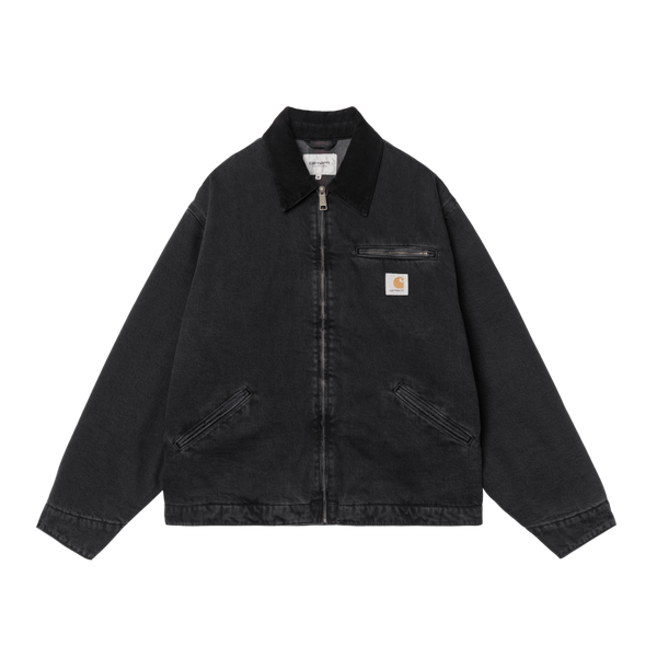 OG Detroit Jacket Black / Black stone washed