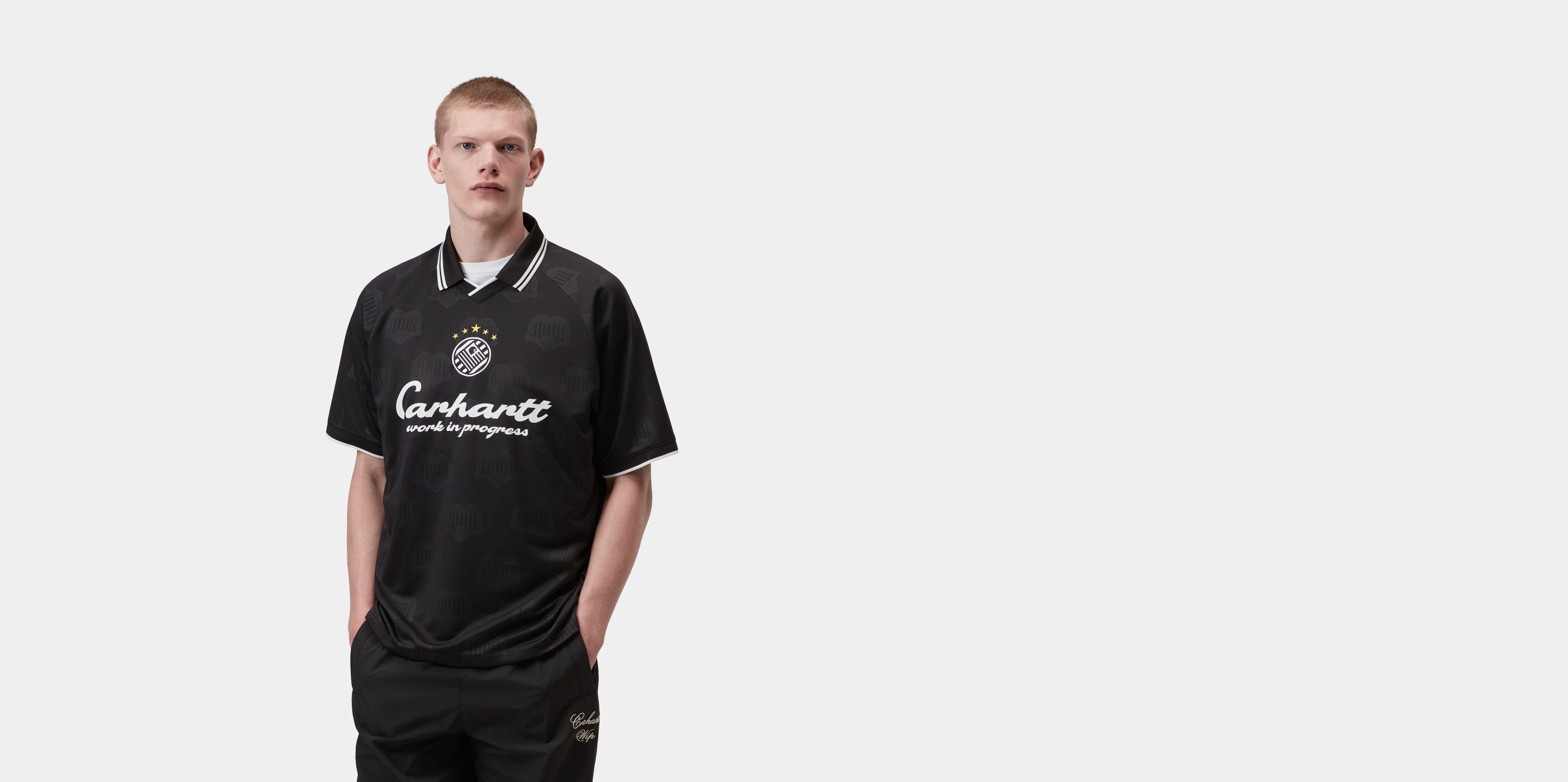Carhartt WIP S/S Terrace Football T-Shirt, Heart Train Jacquard
