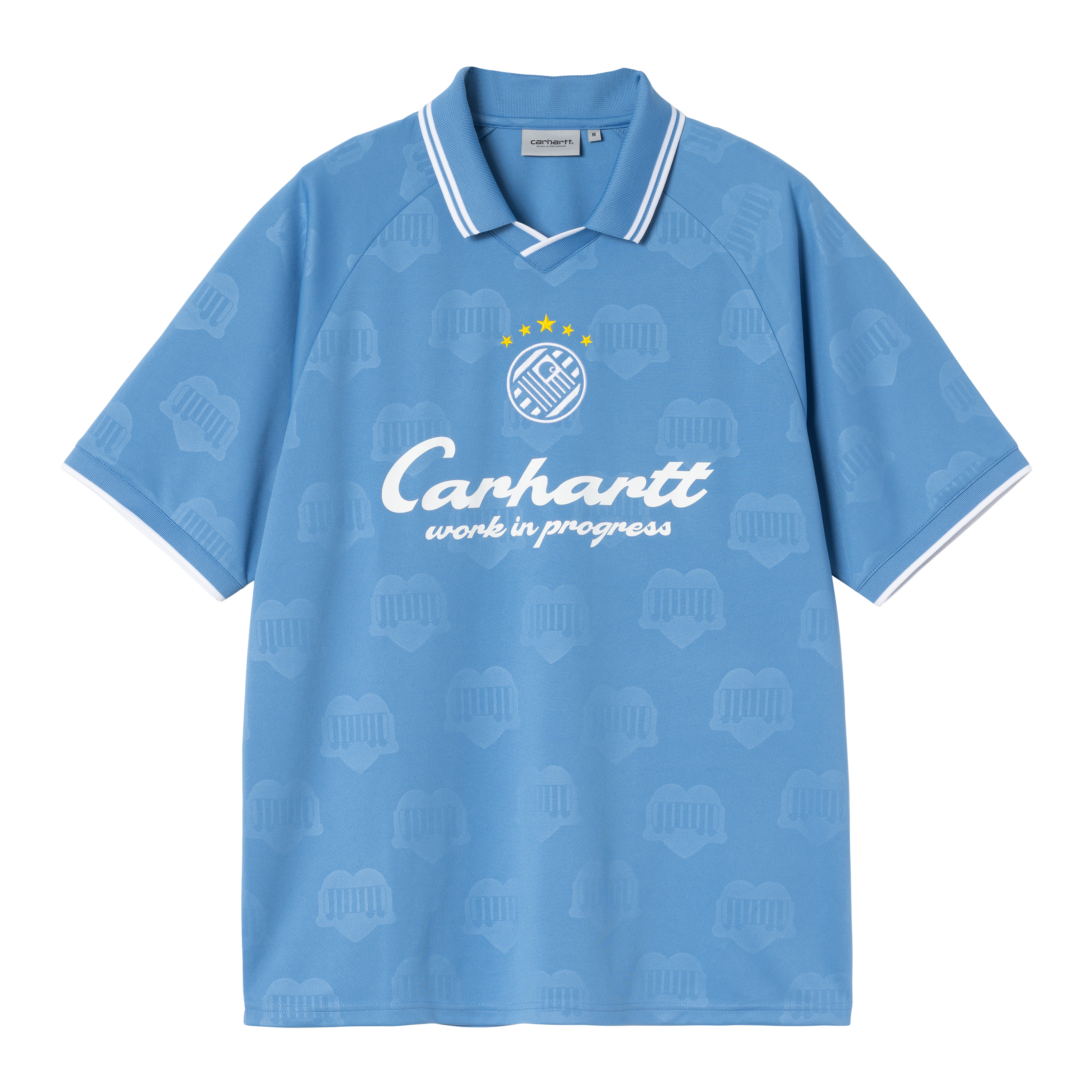 Carhartt WIP S/S Terrace Football T-Shirt, Heart Train Jacquard