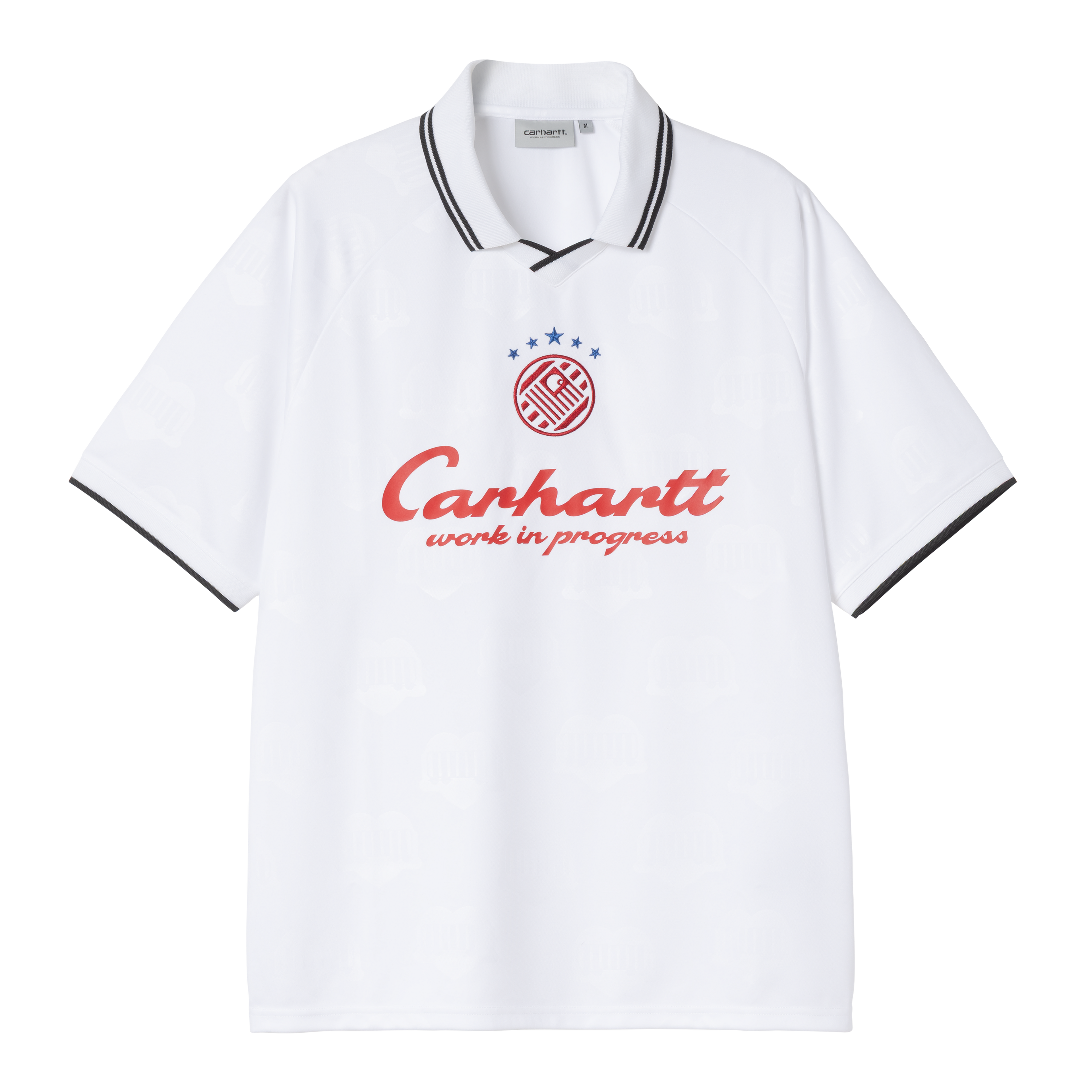 Carhartt WIP S/S Terrace Football T-Shirt, Heart Train Jacquard