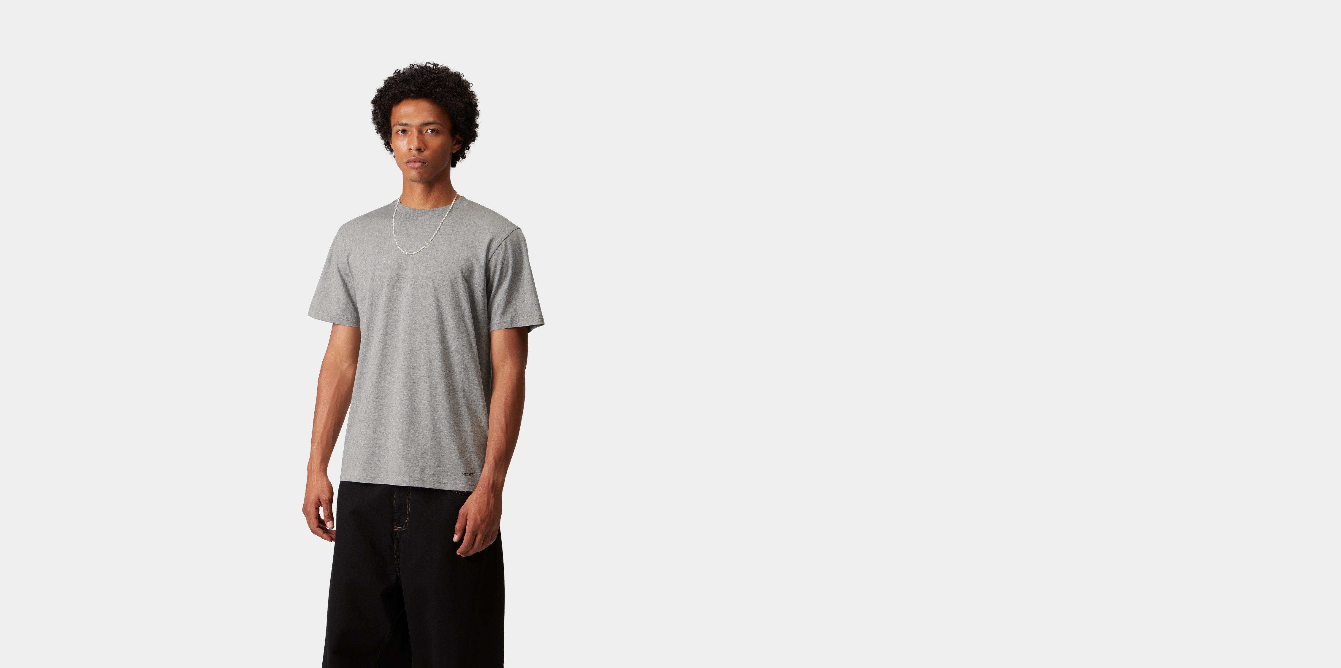 Carhartt WIP Standard Crew Neck T-Shirt Grey Heather + Grey Heather | XXL | men