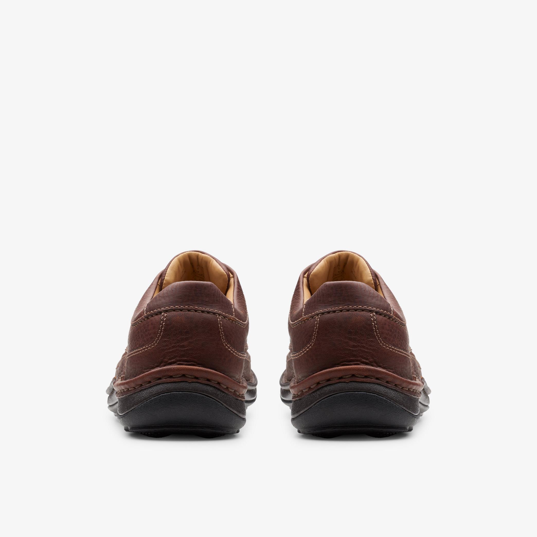 Nature Three Mahogany Leather Derby Shoes, view 5 of 6