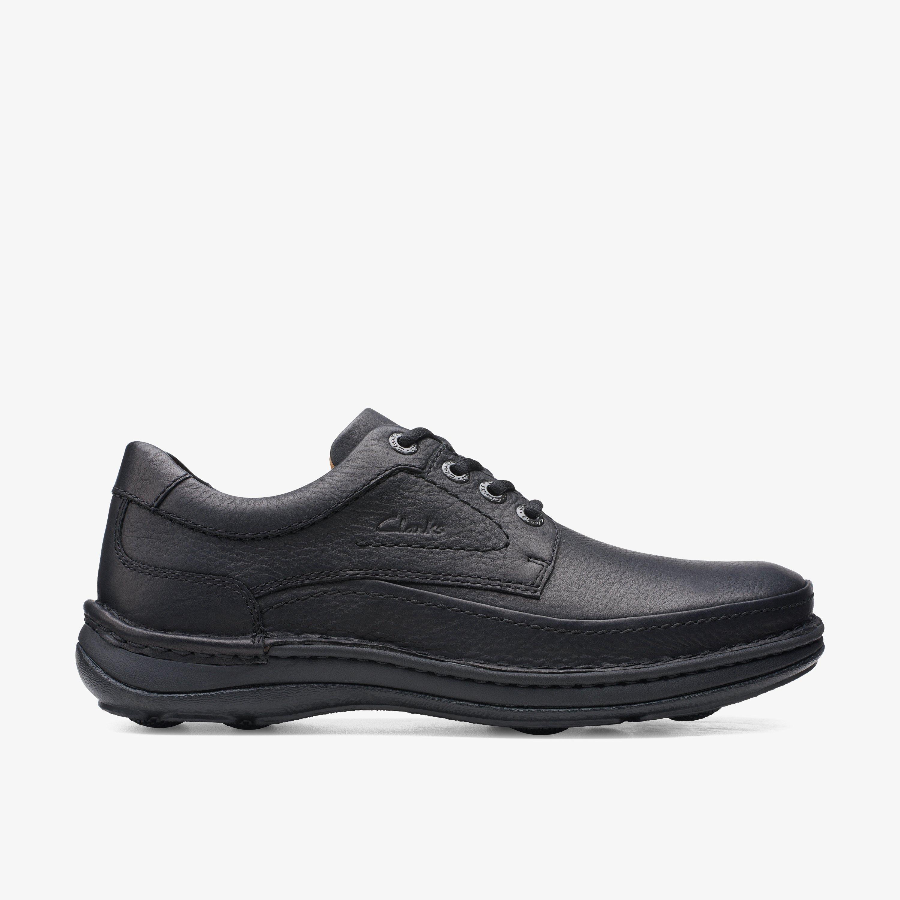 Clarks mens on sale black shoes