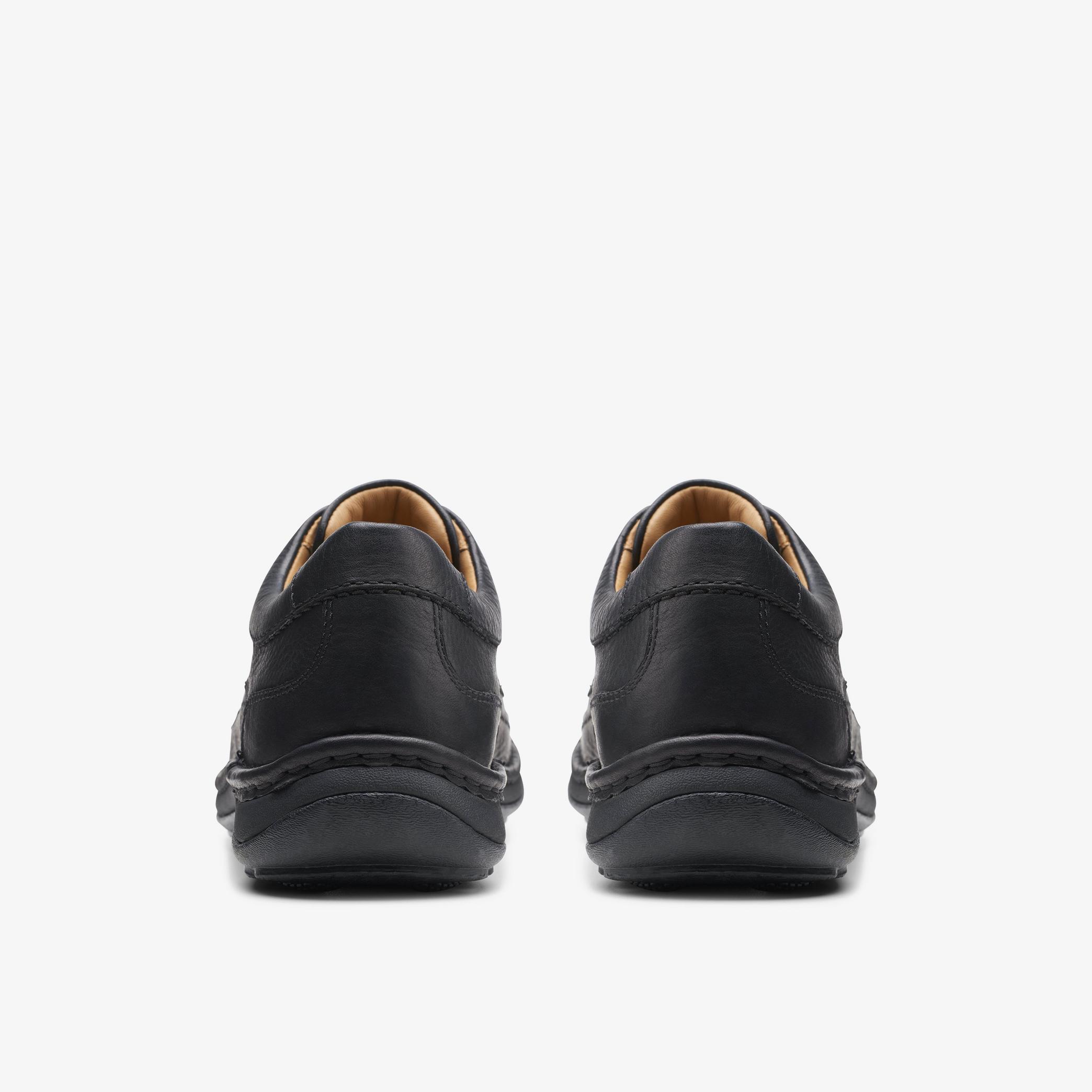 Mens Nature Three Black Leather Derby Shoes | Clarks UK