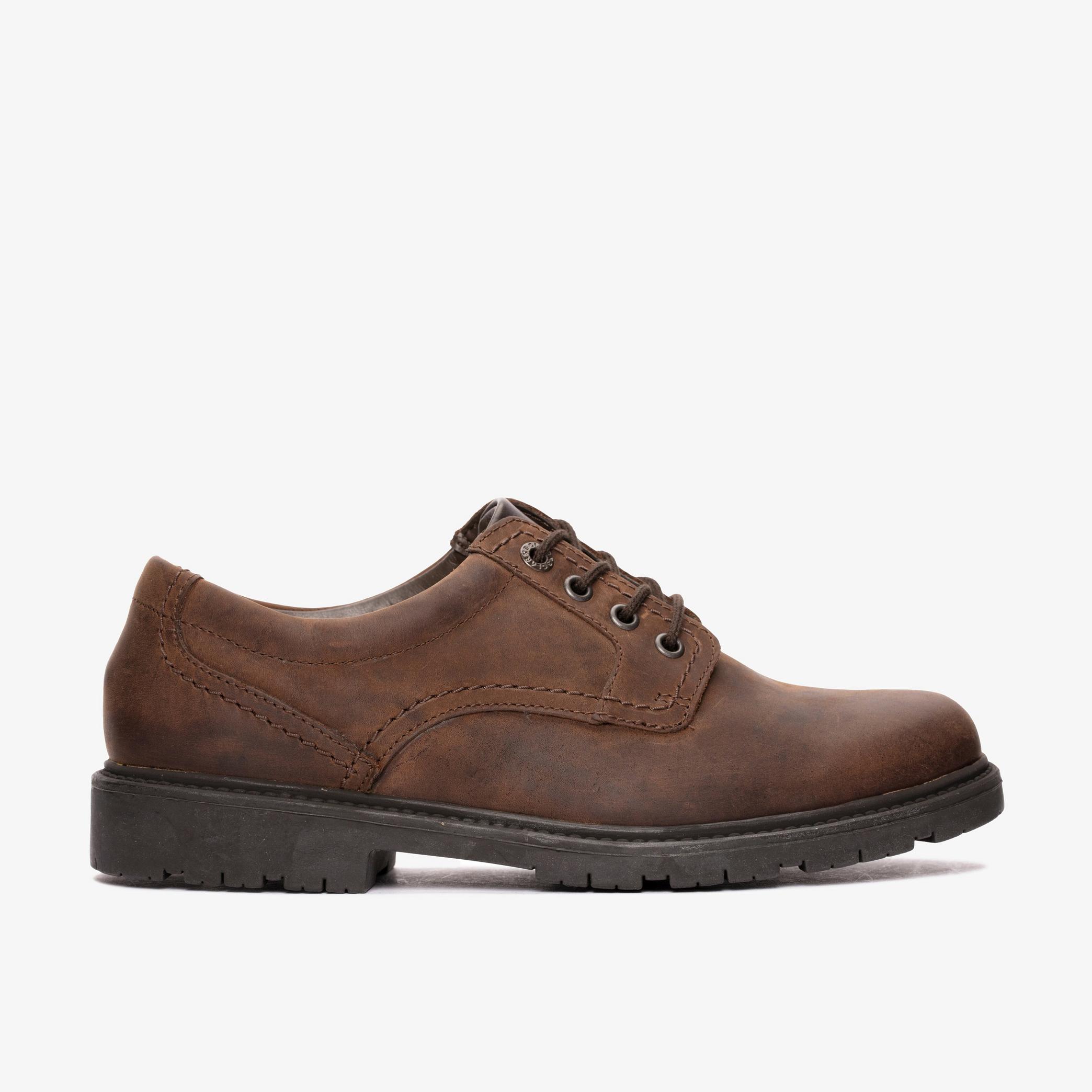 MENS Lane Stride Brown Leather Shoes | Clarks Outlet
