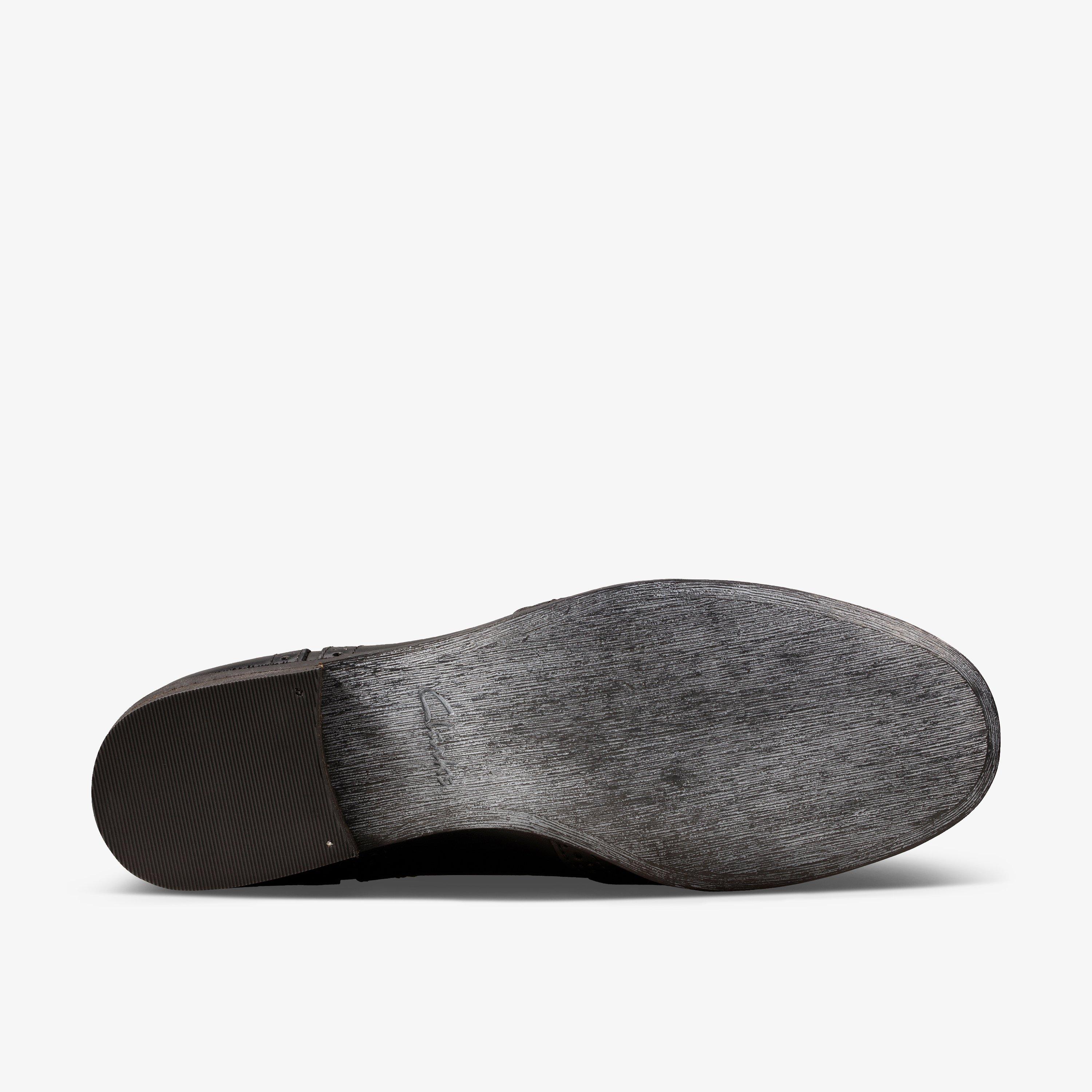 Hamble Oak Budapester aus schwarzem Leder für Damen | Clarks