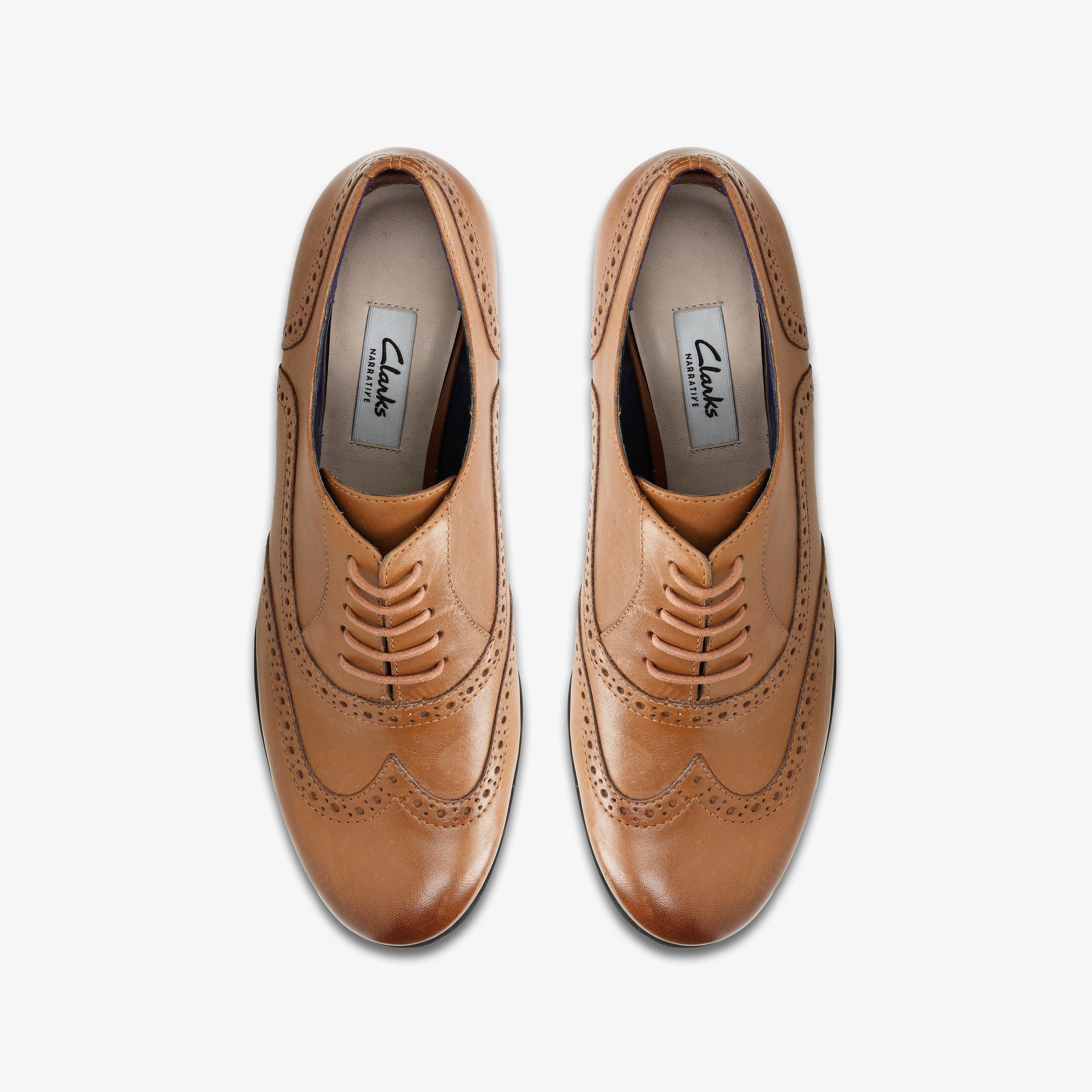 Clarks Hamble Oak Brogues dames,Zwart Leer,40 EU