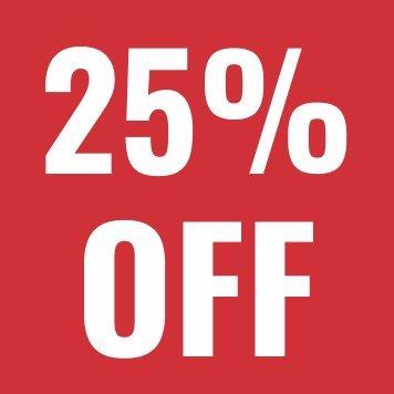 25% Off