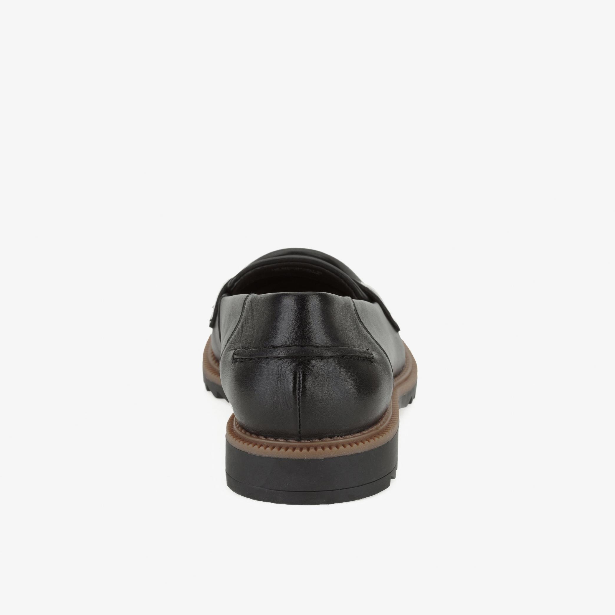 Griffin Milly Black Leather Loafers, view 4 of 5