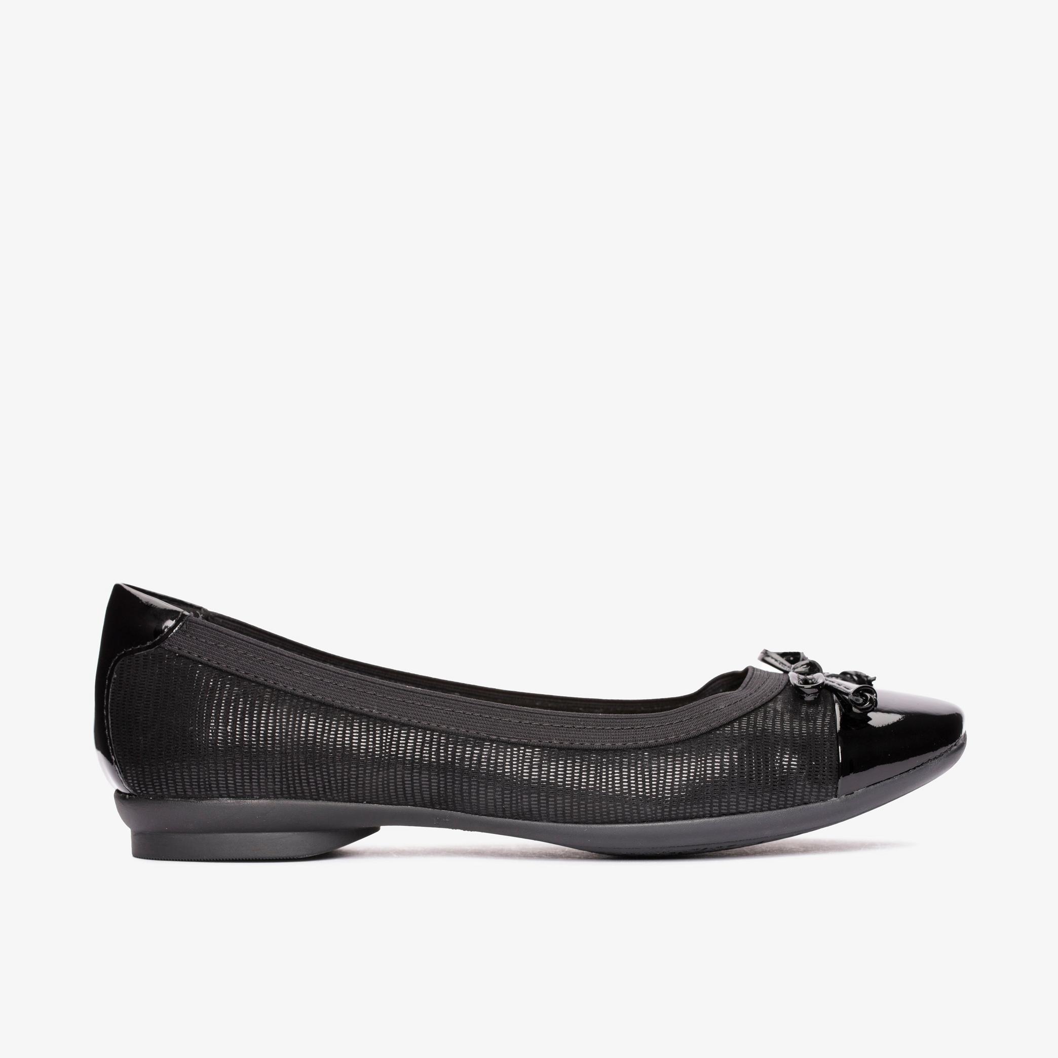 WOMENS Candra Glow Black Suede Slip Ons | Clarks Outlet