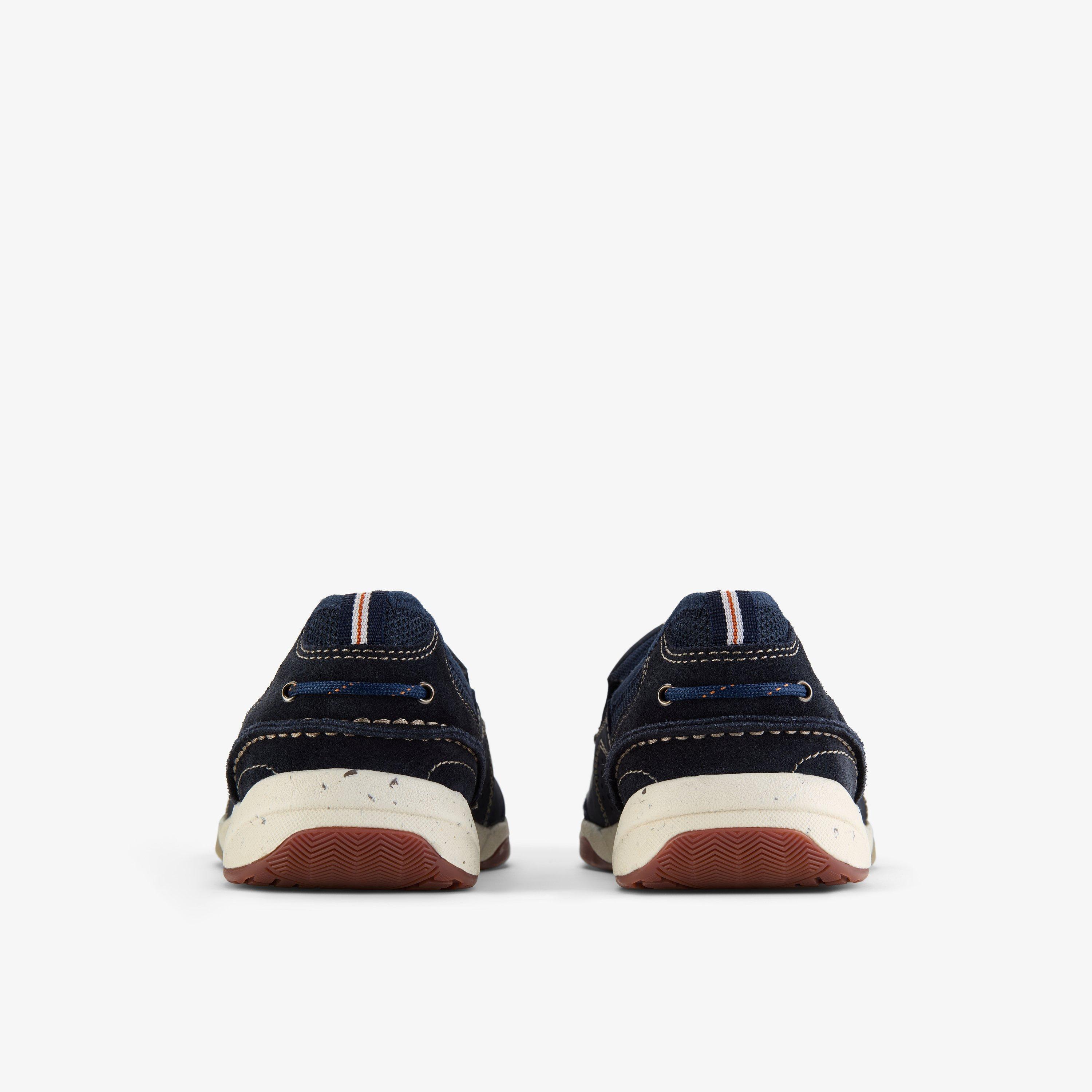 Allston Free Navy Nubuck Slip Ons, view 3 of 6