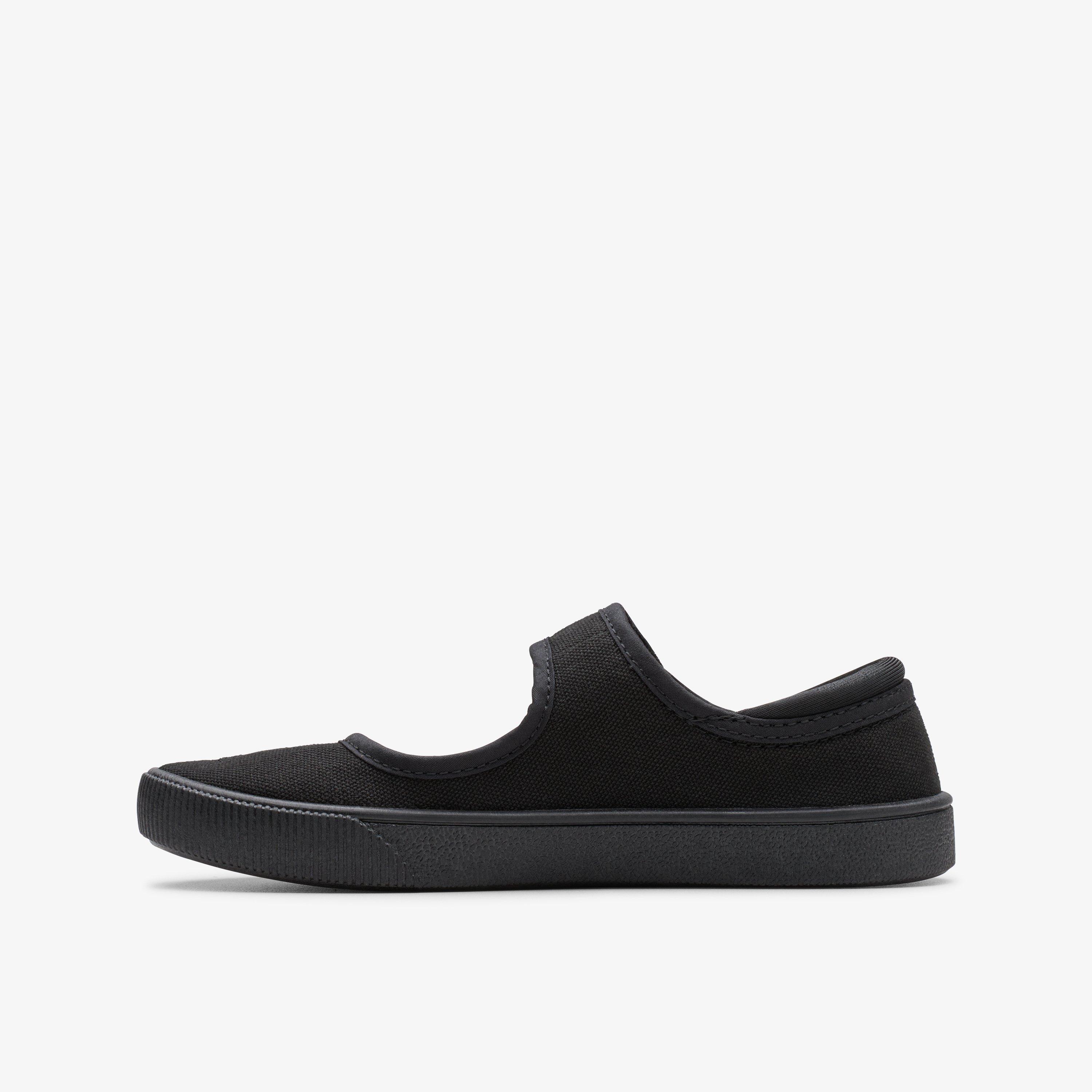 Kids Plimsolls Daps Girls Boys Black Plimsolls Clarks UK