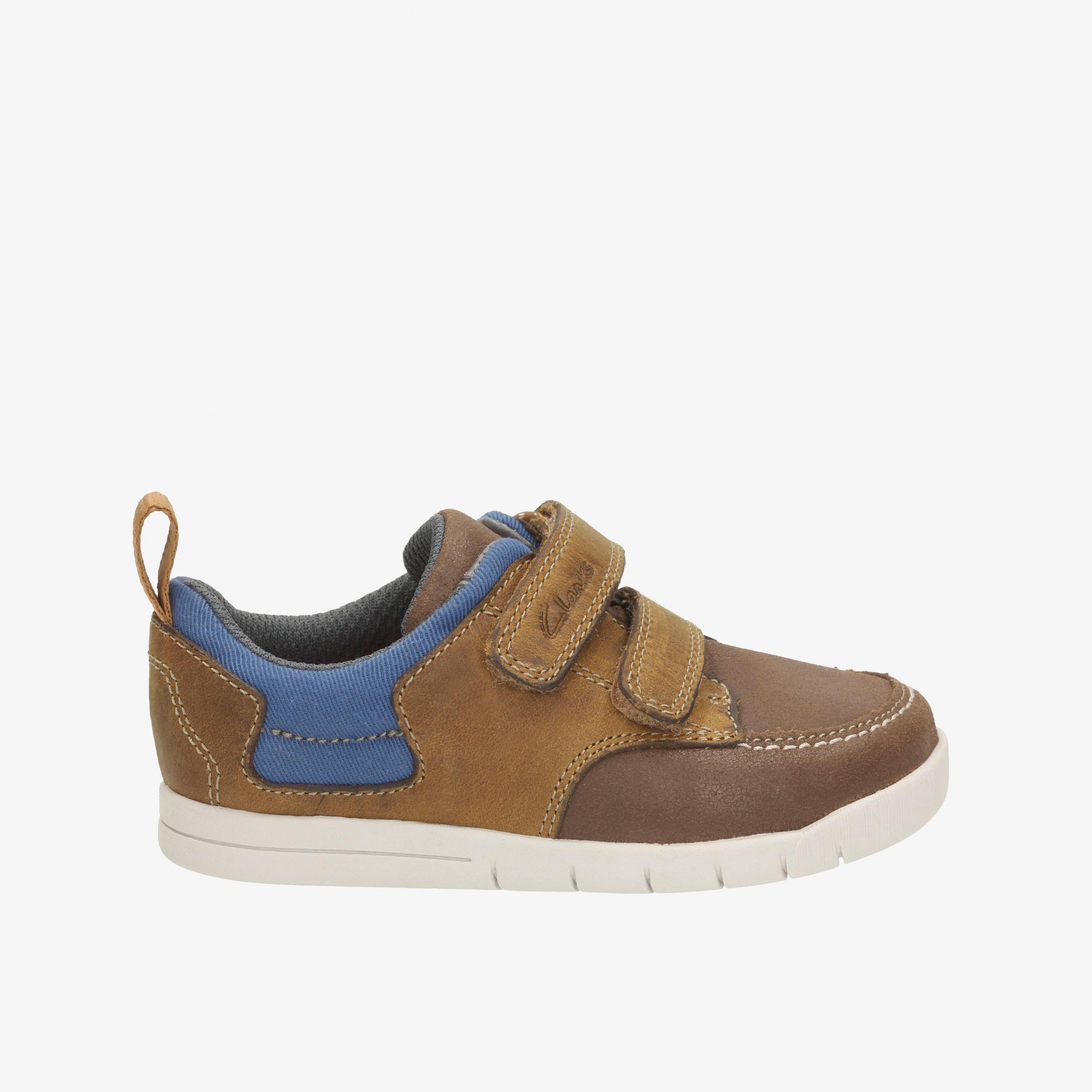 Crazy Jay Toddler Tan Leather Shoes, view 1 of 5