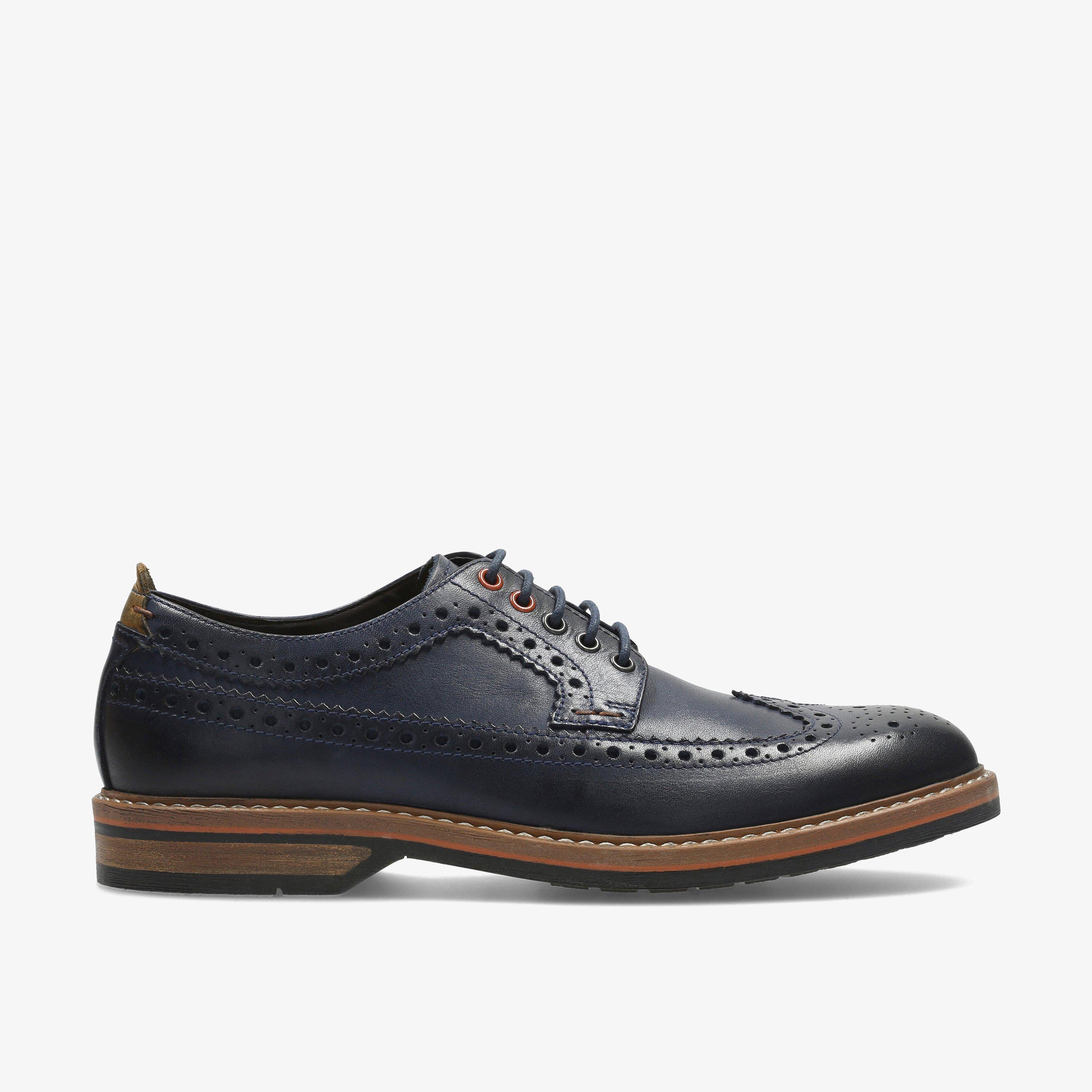 Clarks blue on sale leather shoes