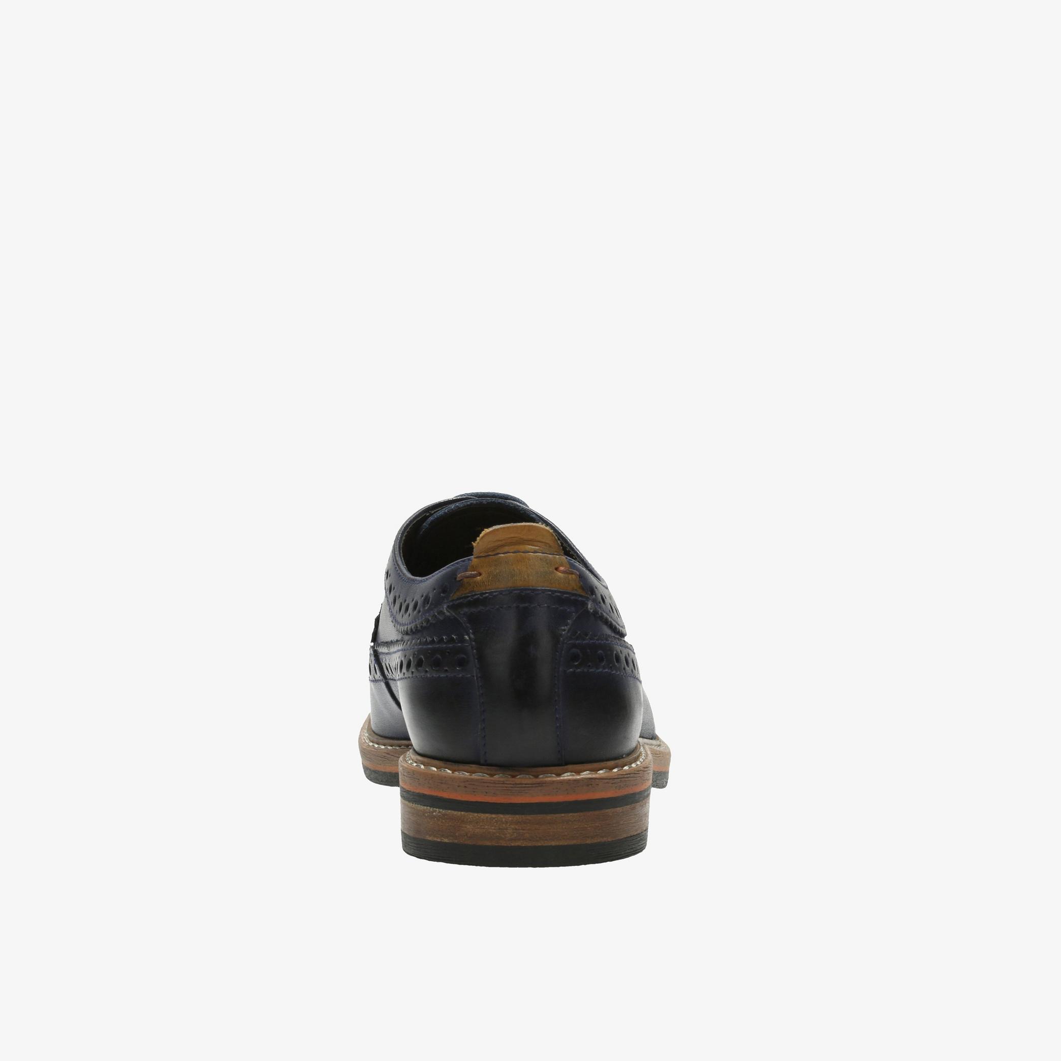 Pitney Limit Blue Leather Brogues, view 5 of 6