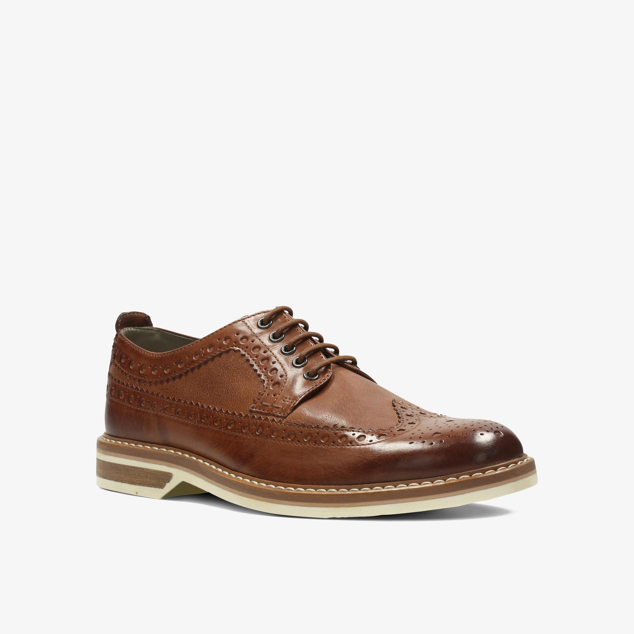MENS Pitney Limit Tan Leather Shoes | Clarks Outlet