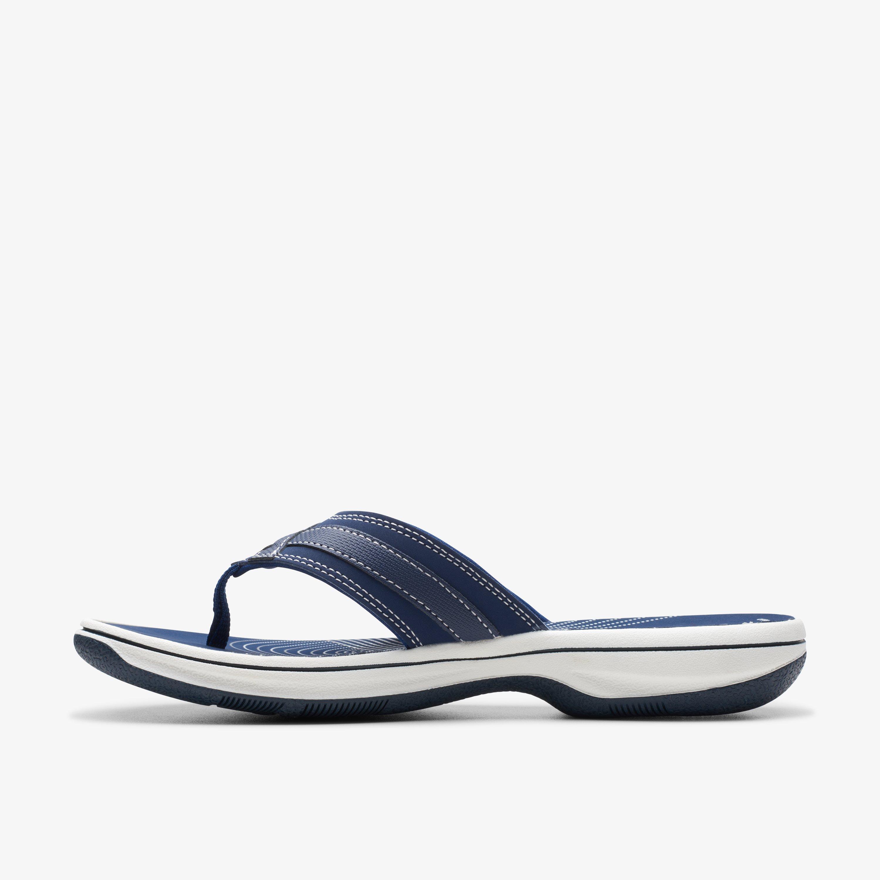 Clarks Breeze Sea Women s Sandals Navy Synthetic 10 B Medium