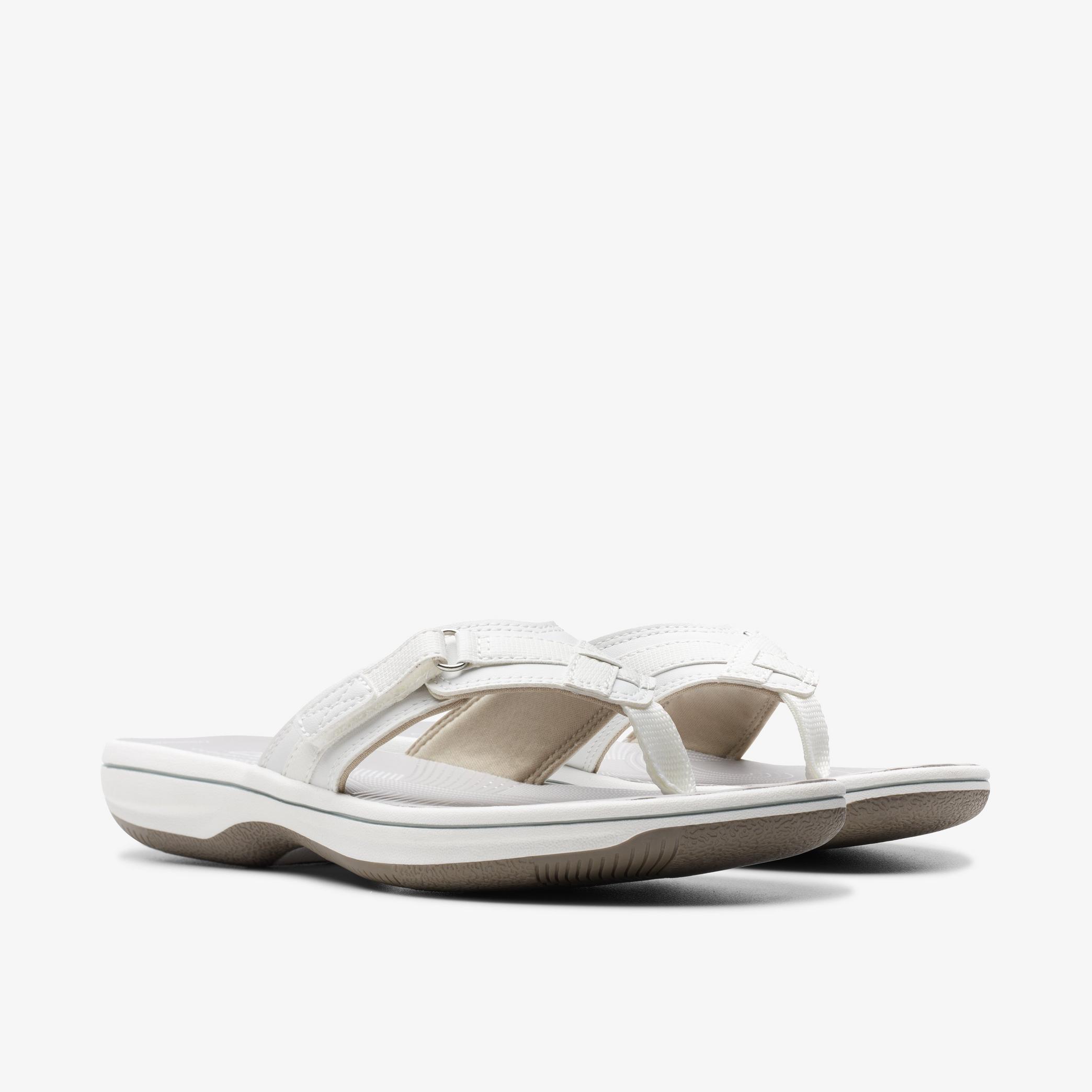 Women Breeze Sea White Sandals | Clarks US