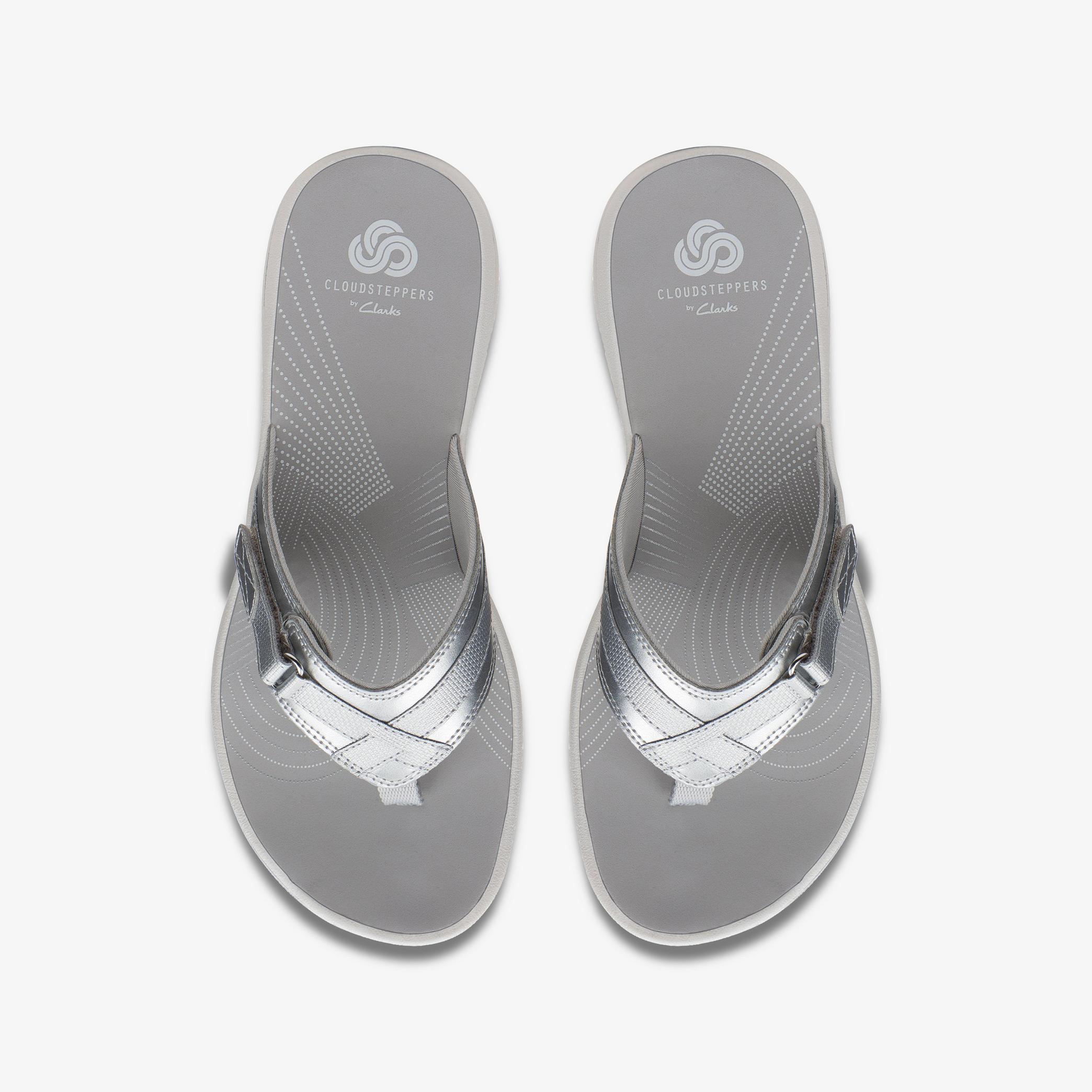 BREEZE SEA Silver Synthetic Flip Flop, view 6 of 6