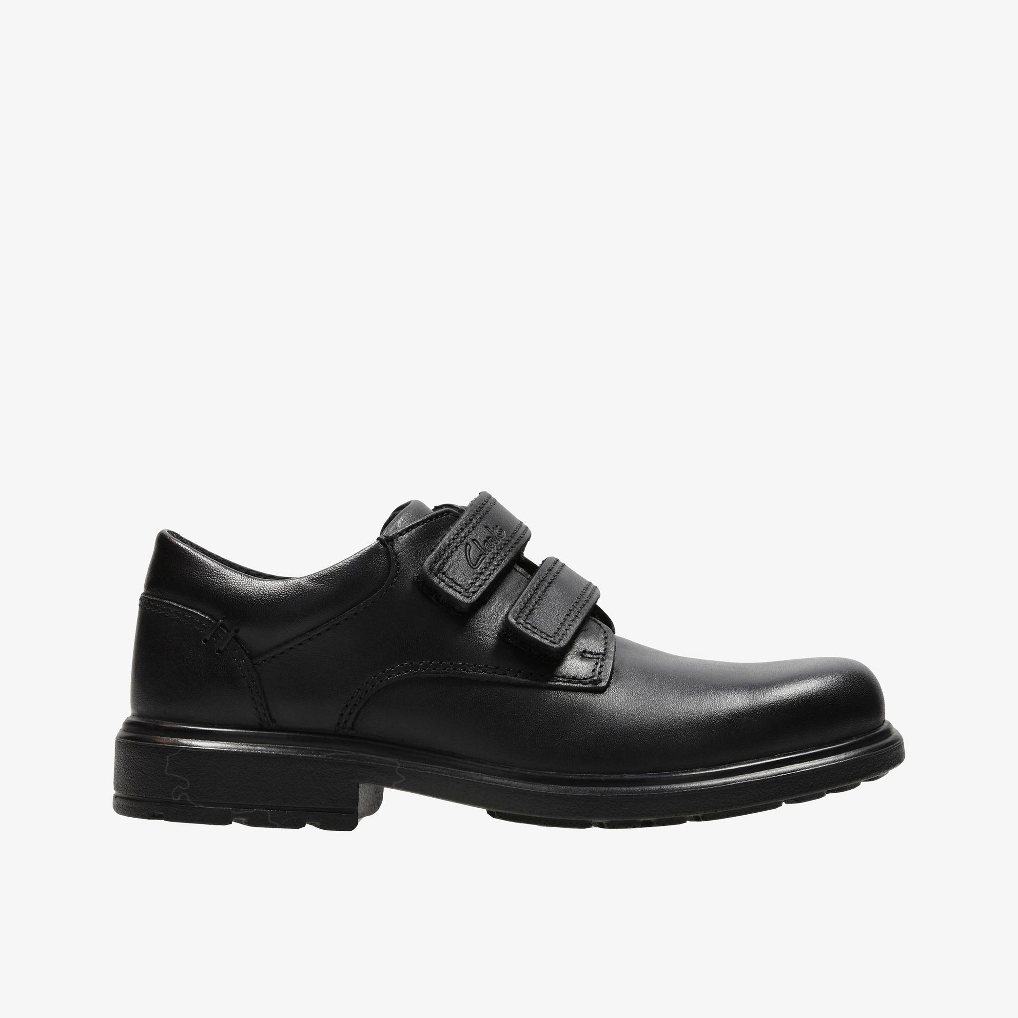 BOYS Remi Pace kid Black Leather Shoes | Clarks Outlet