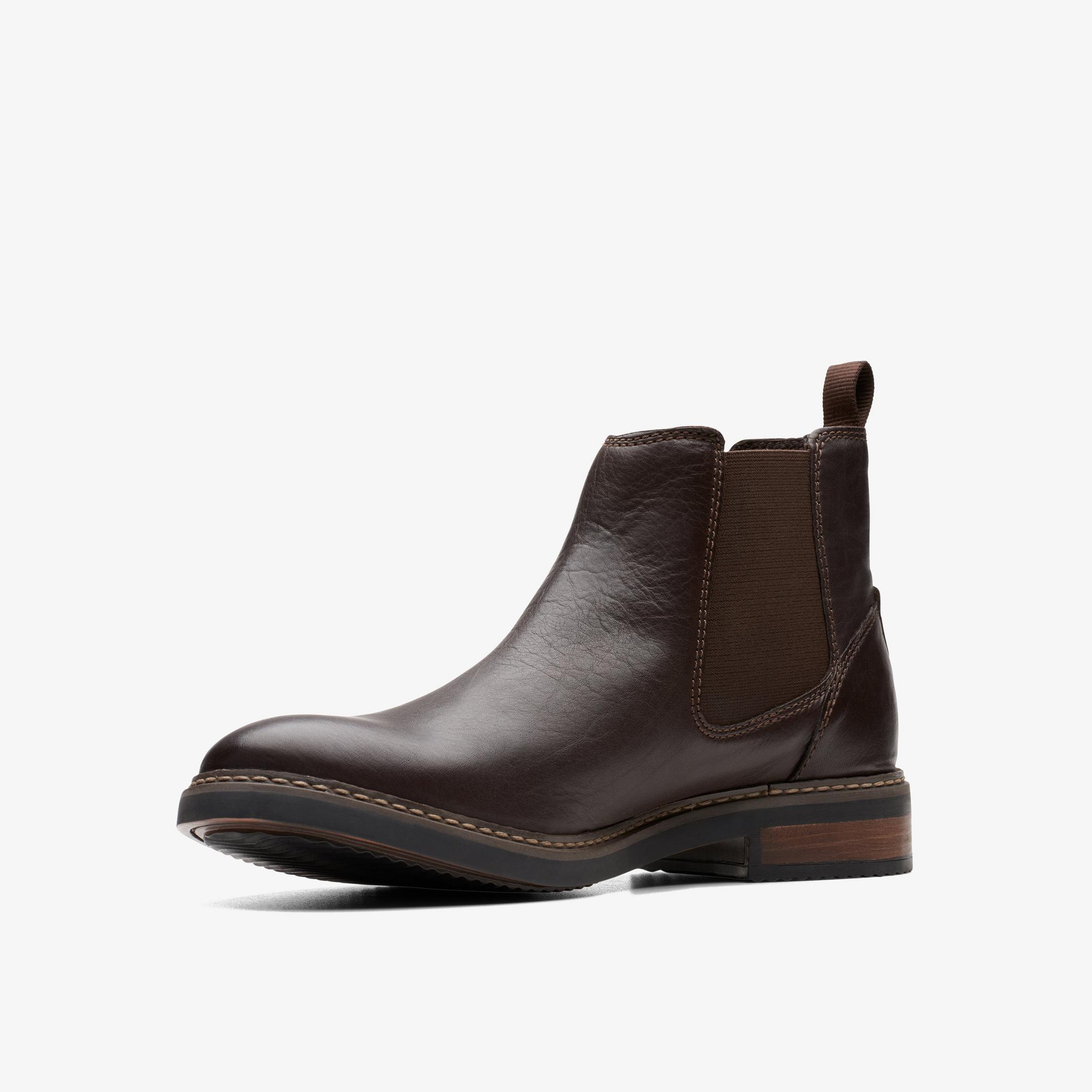 Blackford Top Dark Brown Leather Chelsea Boots, view 4 of 6
