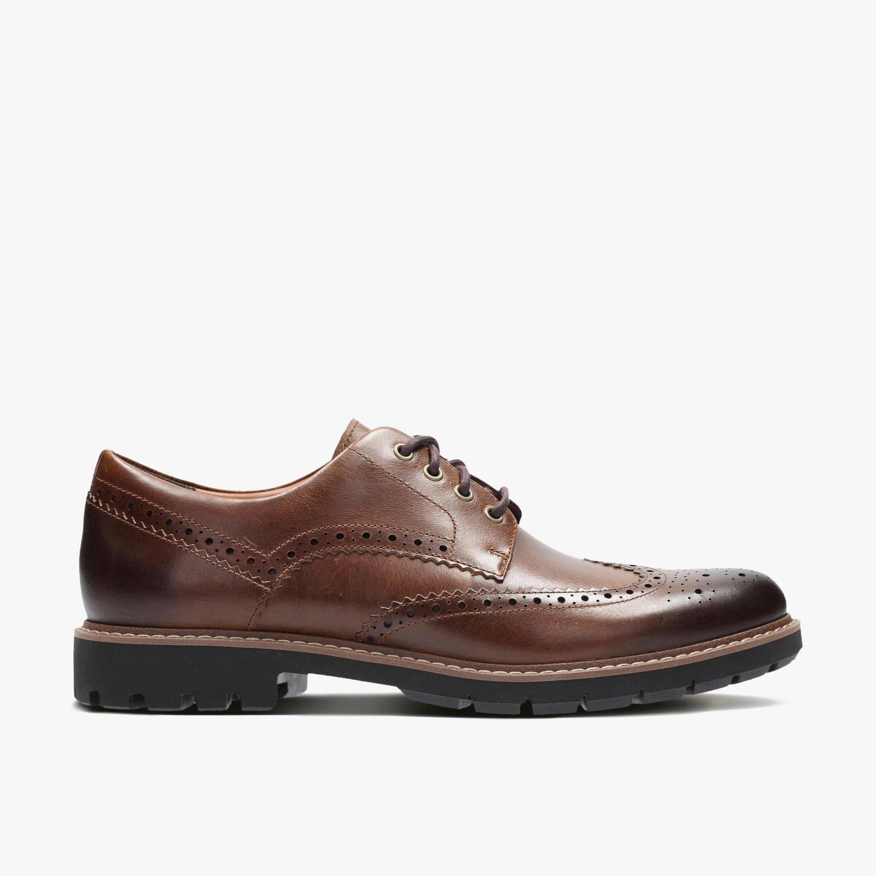 Batcombe Wing Dark Tan Leather Brogues, view 1 of 6