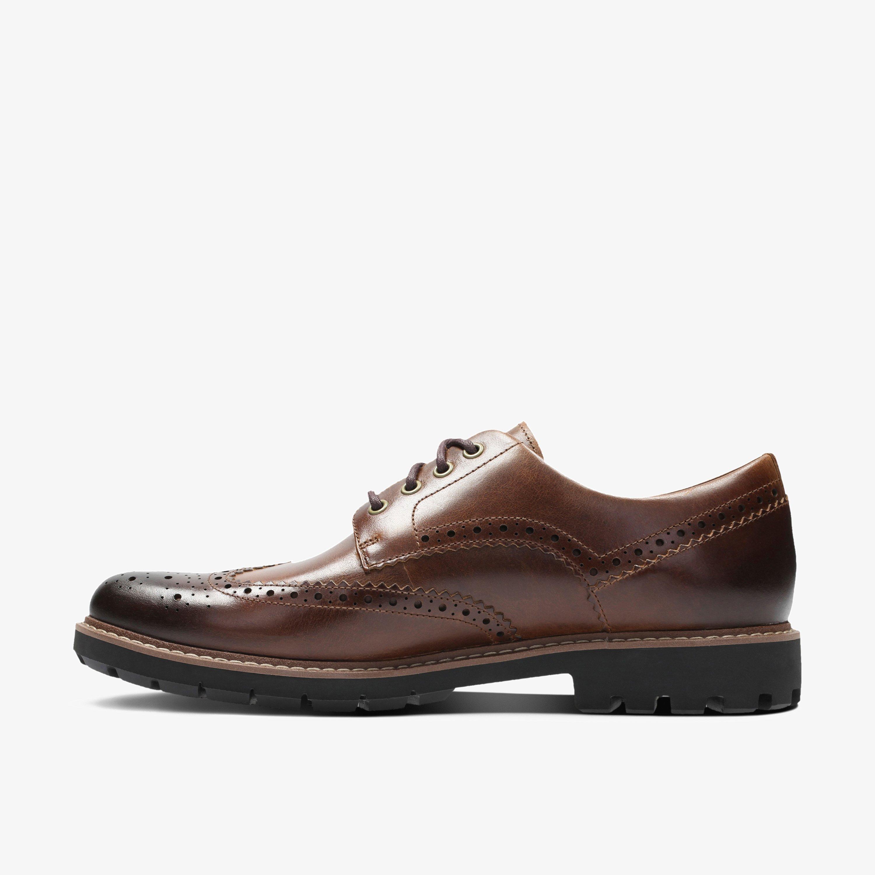 Batcombe Wing Dark Tan Leather Brogues, view 2 of 6