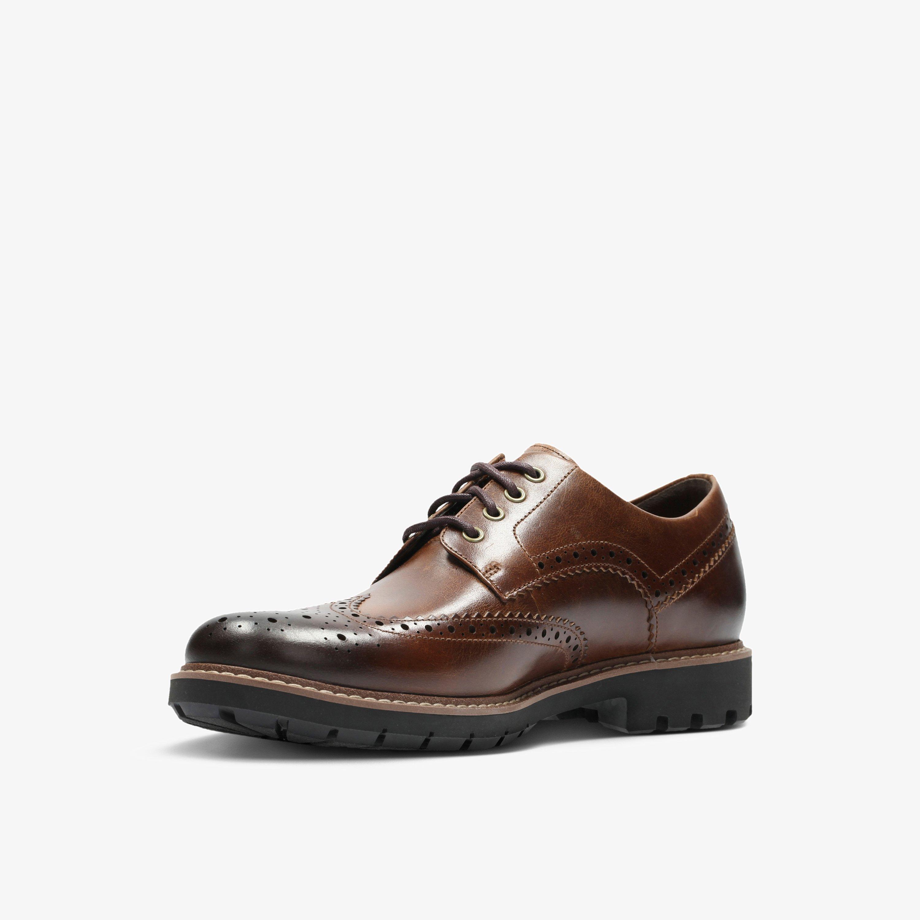 Batcombe Wing Dark Tan Leather Brogues, view 4 of 6