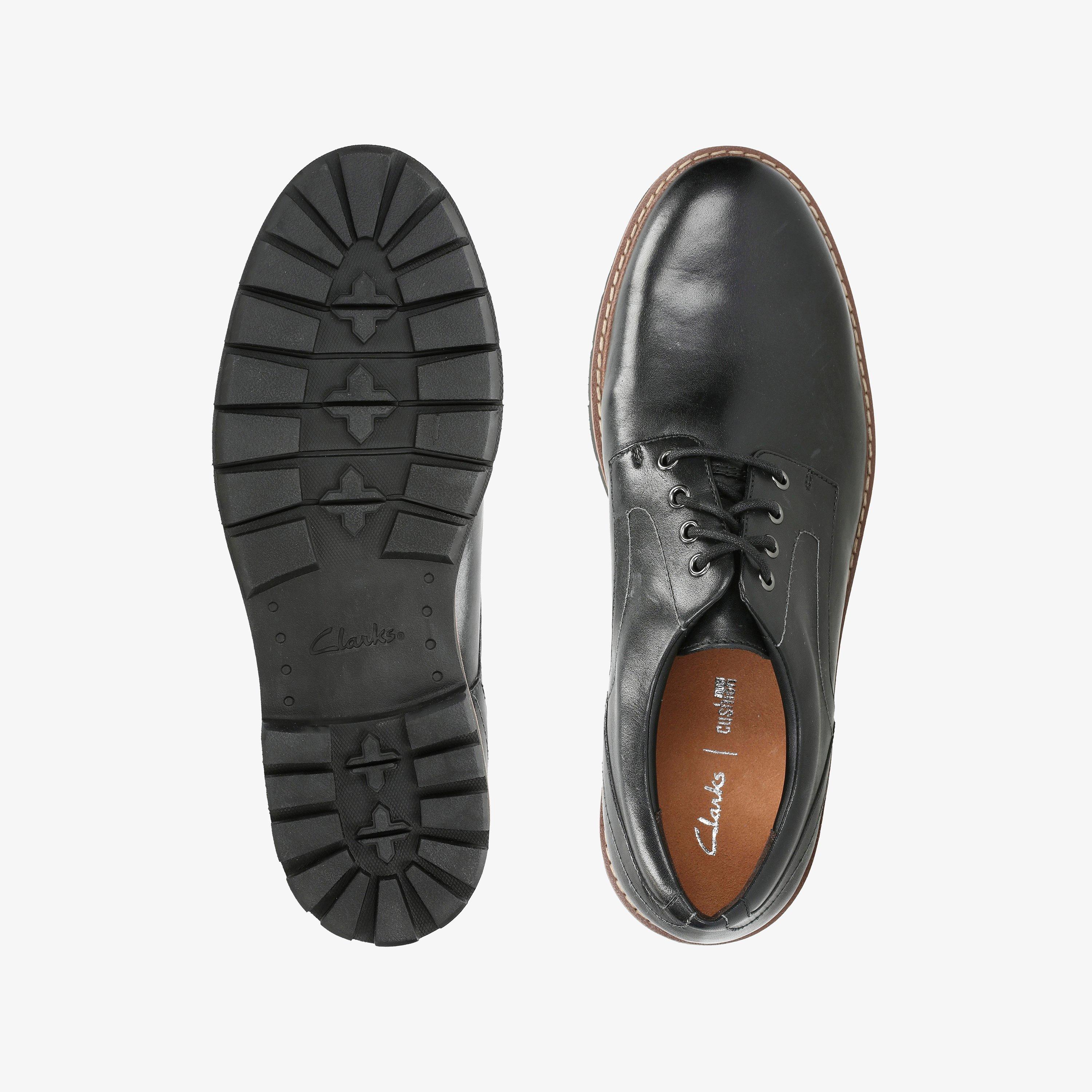 Batcombe Hall Black Leather Derby Shoes Lace Up, view 6 of 6