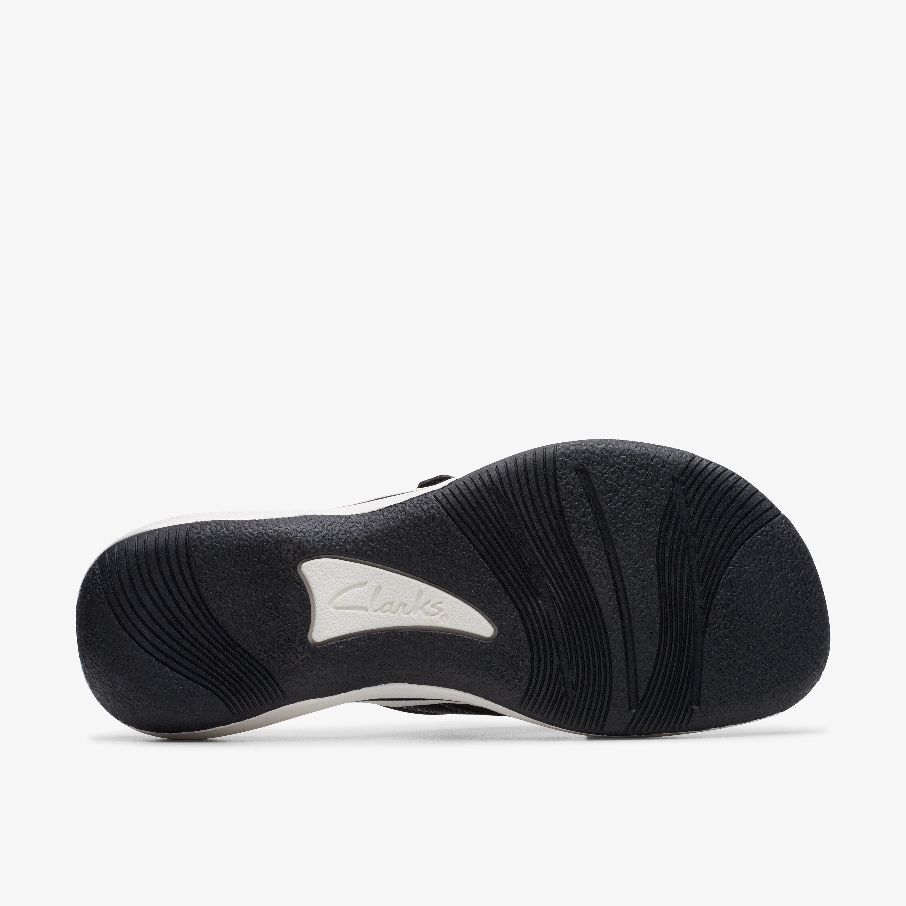 Brinkley Sea Black Synthetic Flip Flops Flat Sandals, view 3 of 6