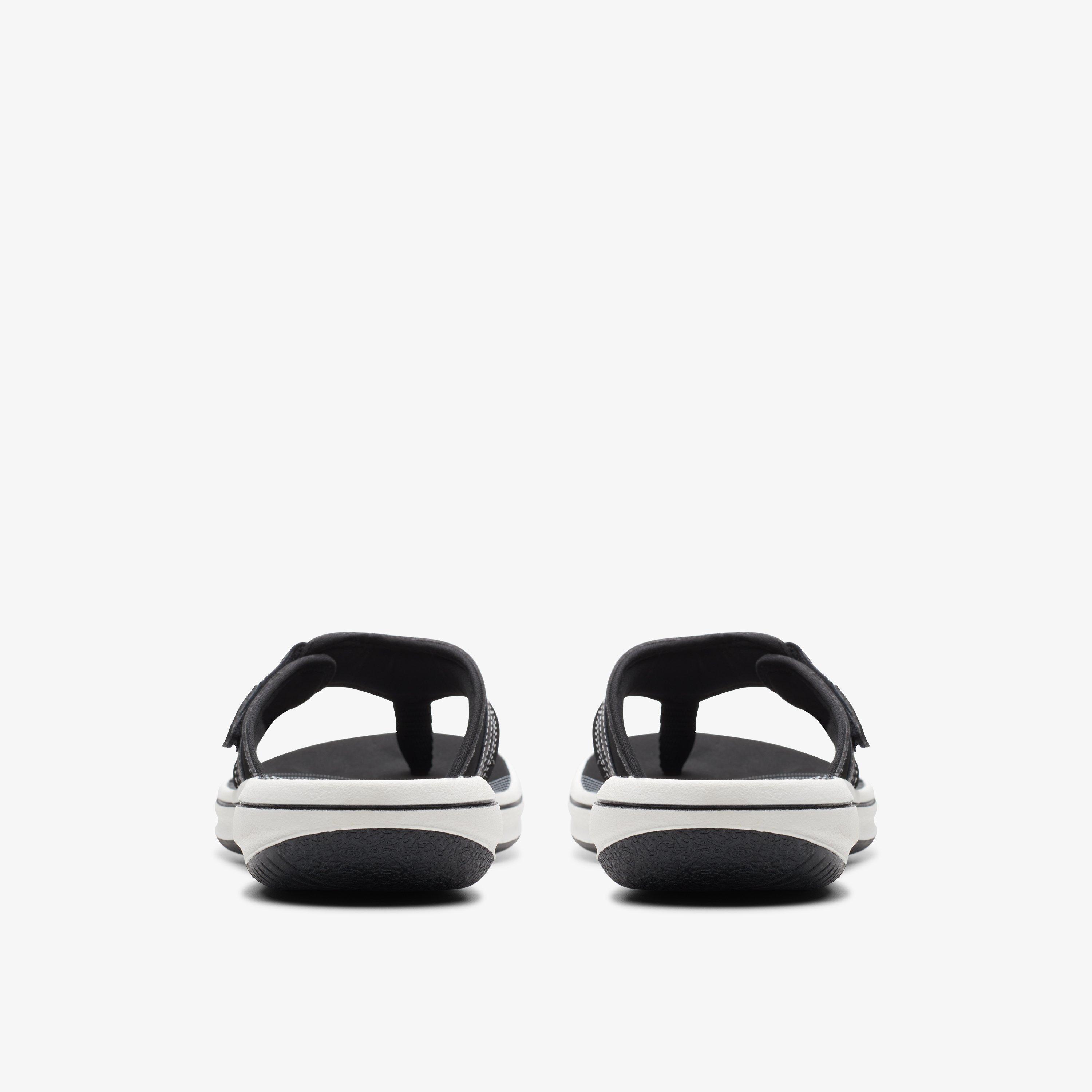 Brinkley Sea Black Synthetic Flip Flops Flat Sandals, view 5 of 6
