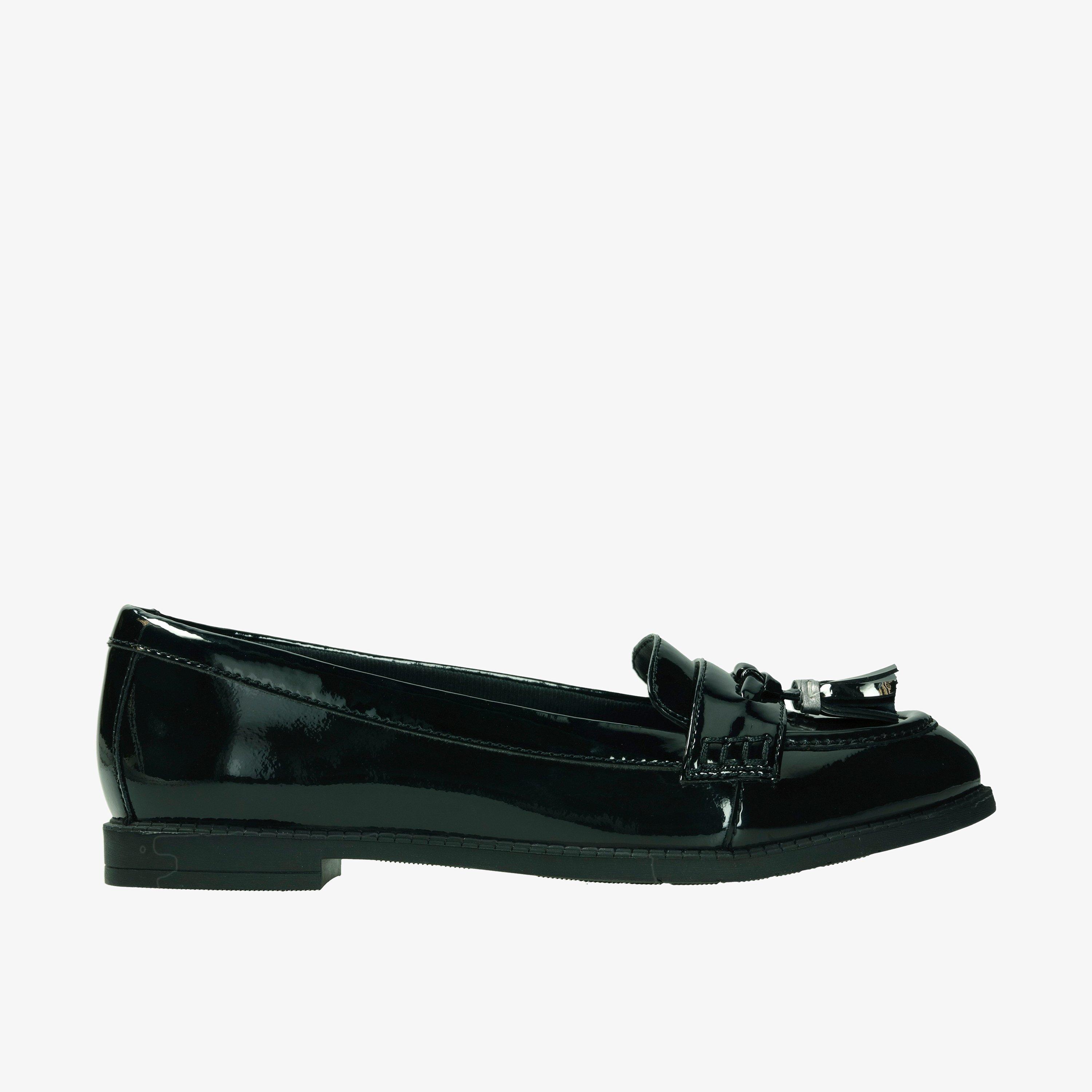 GIRLS Preppy Prize Black Patent Shoes | Clarks Outlet