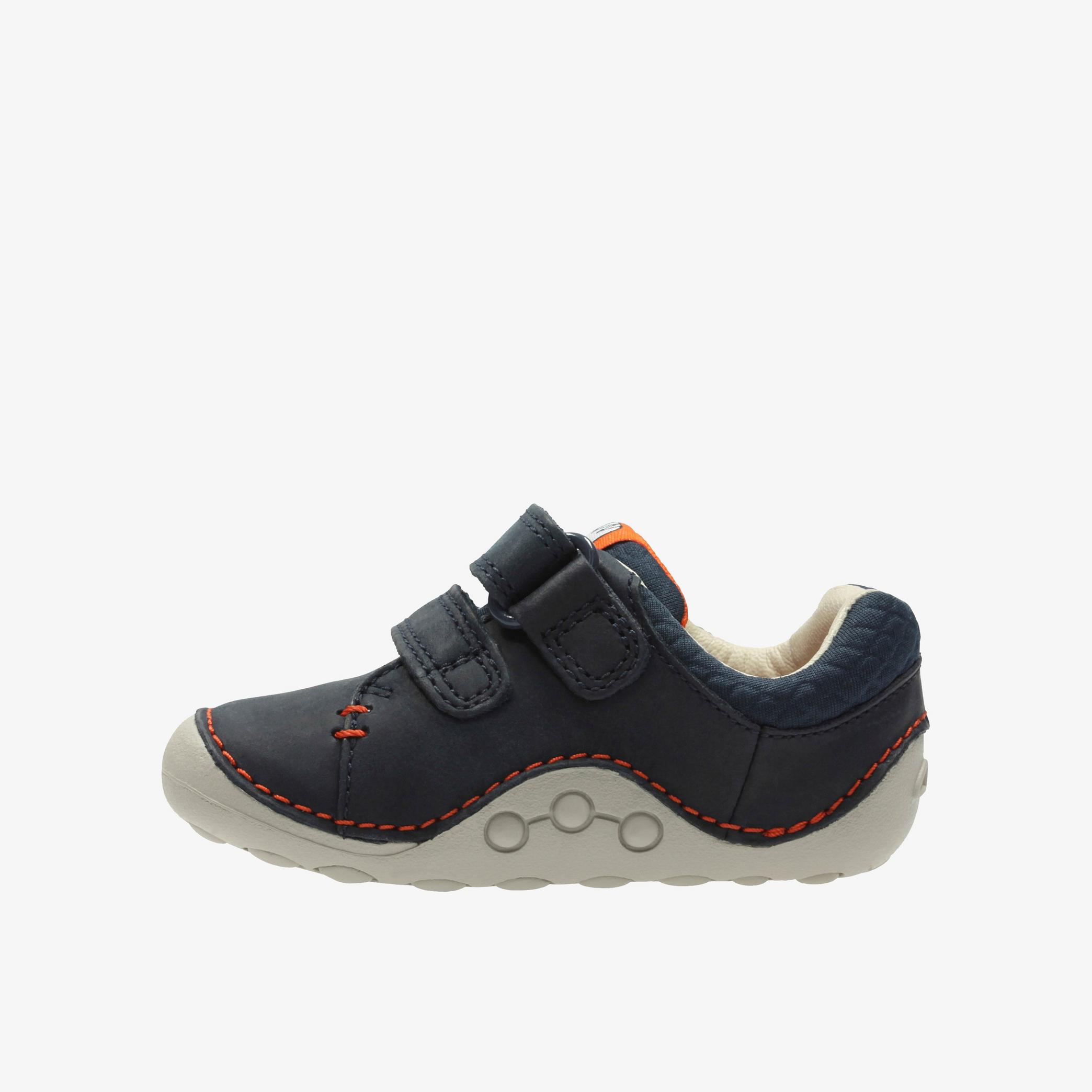 Tiny Trail Toddler Navy Leather Pre Walker, view 2 of 6