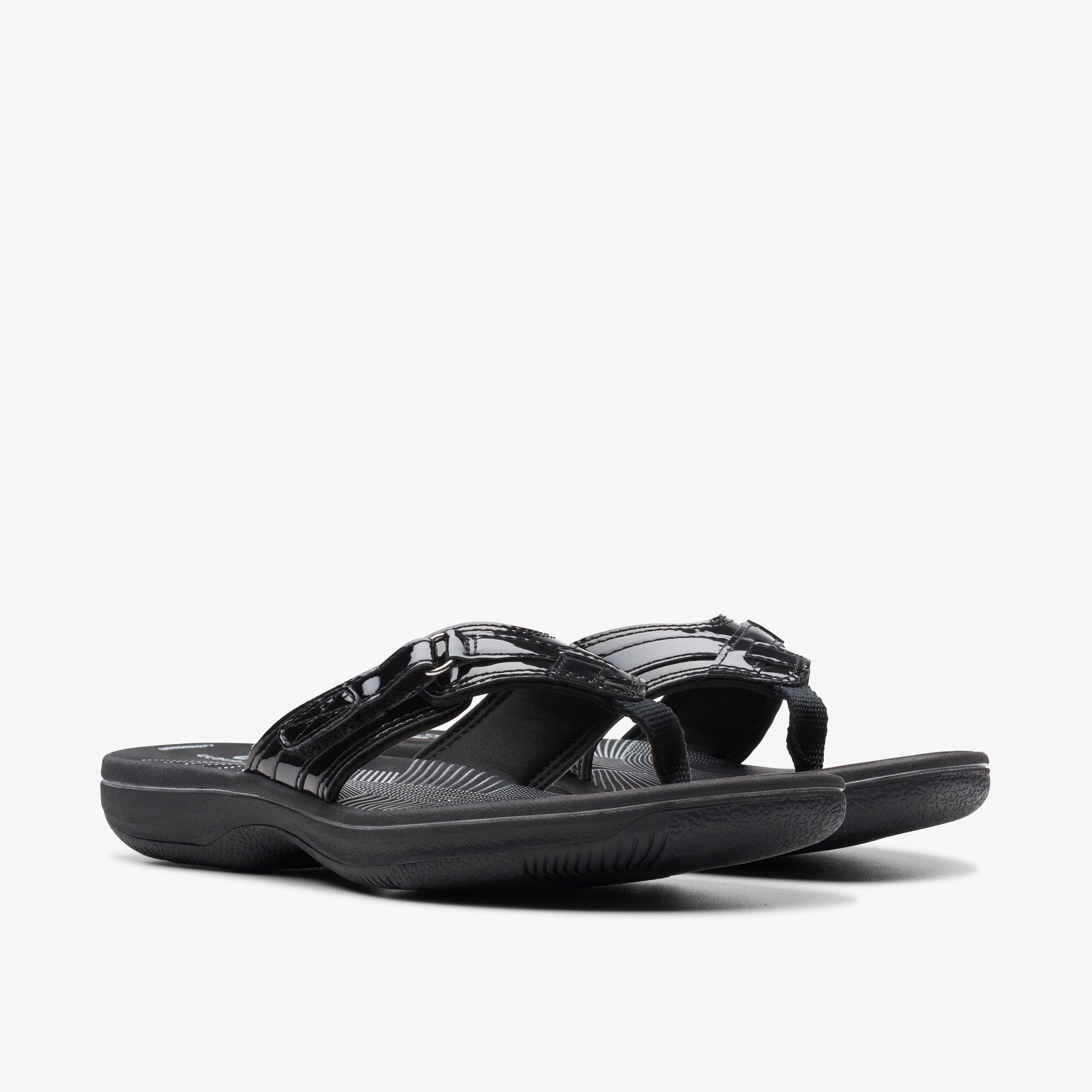 Clarks patent sandals online