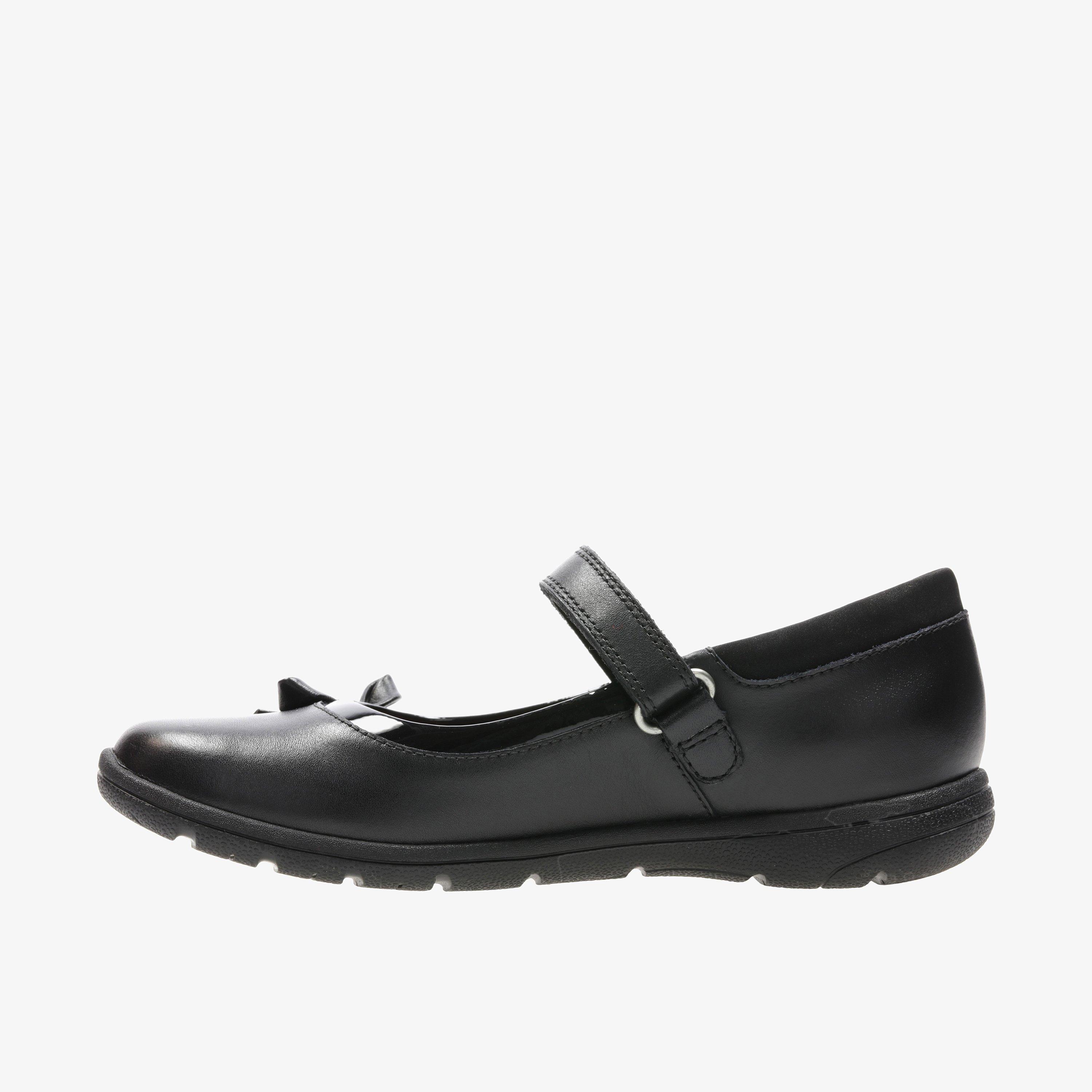 Venture Star Youth Black Leather Mary Jane School Shoes, view 2 of 6