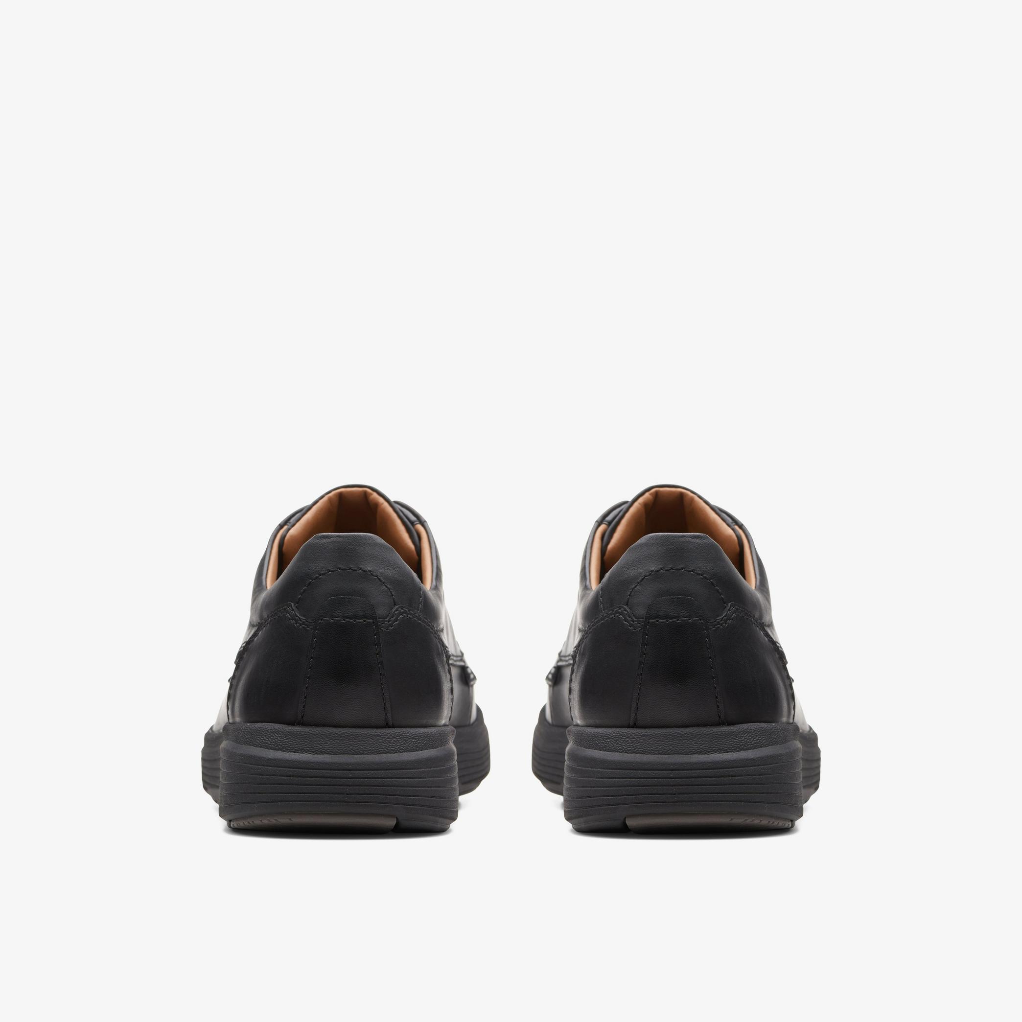Mens Un Abode Ease Black Leather Slip Ons | Clarks UK
