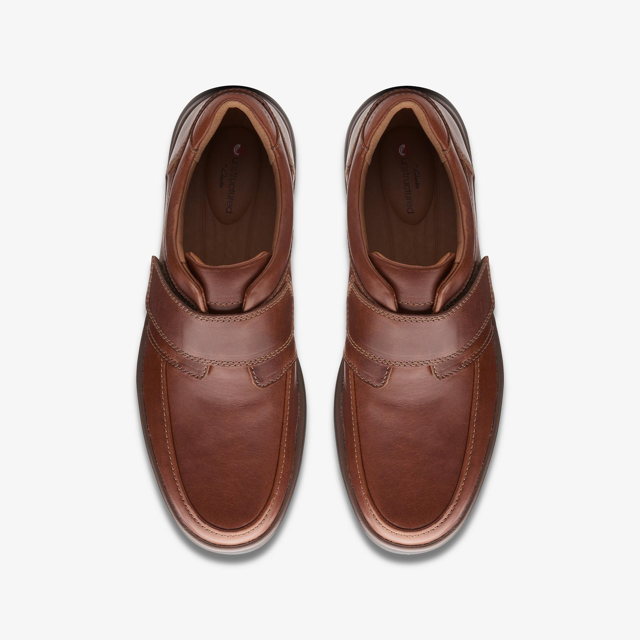 Un Abode Strap Dark Tan Leather Trouser Shoes, view 6 of 6