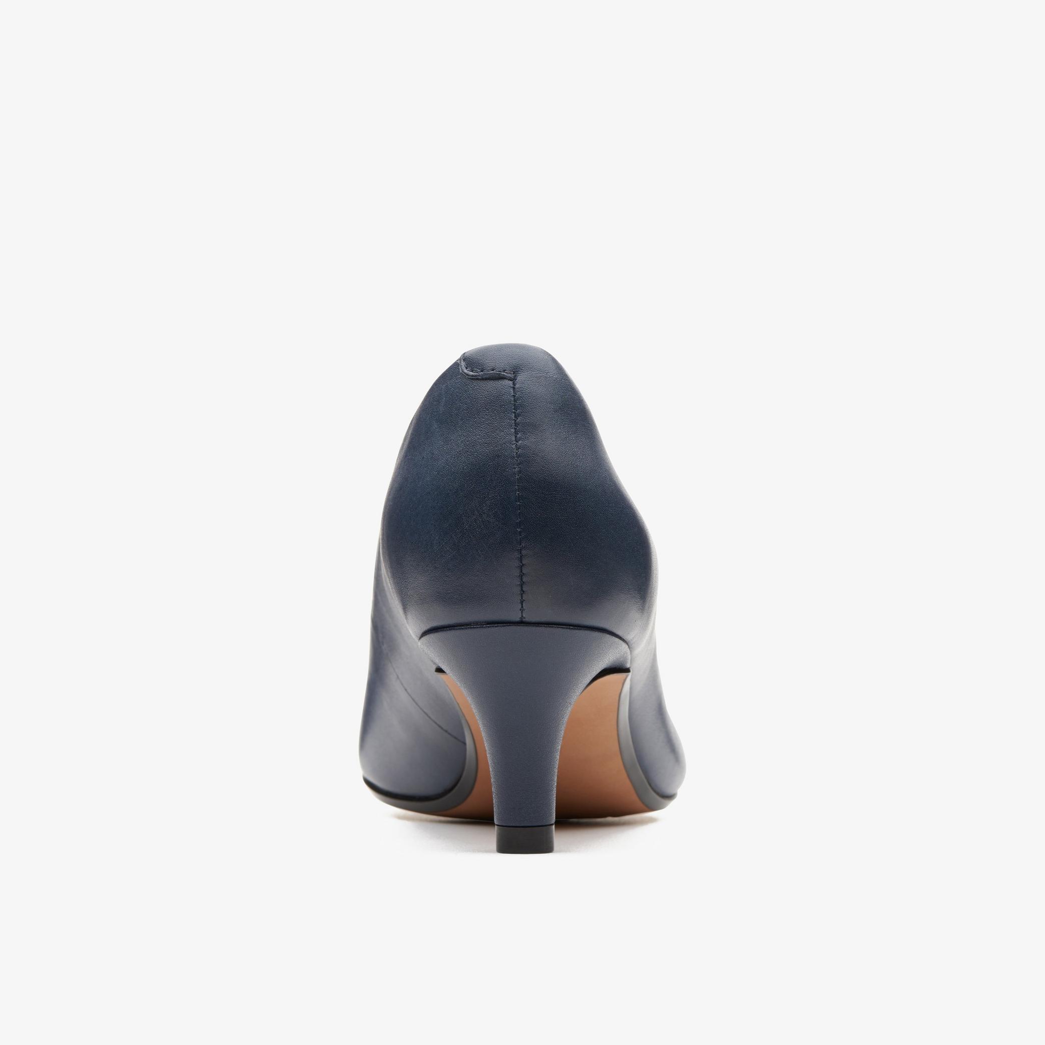 Linvale Jerica Navy Leather Slip Ons, view 5 of 6