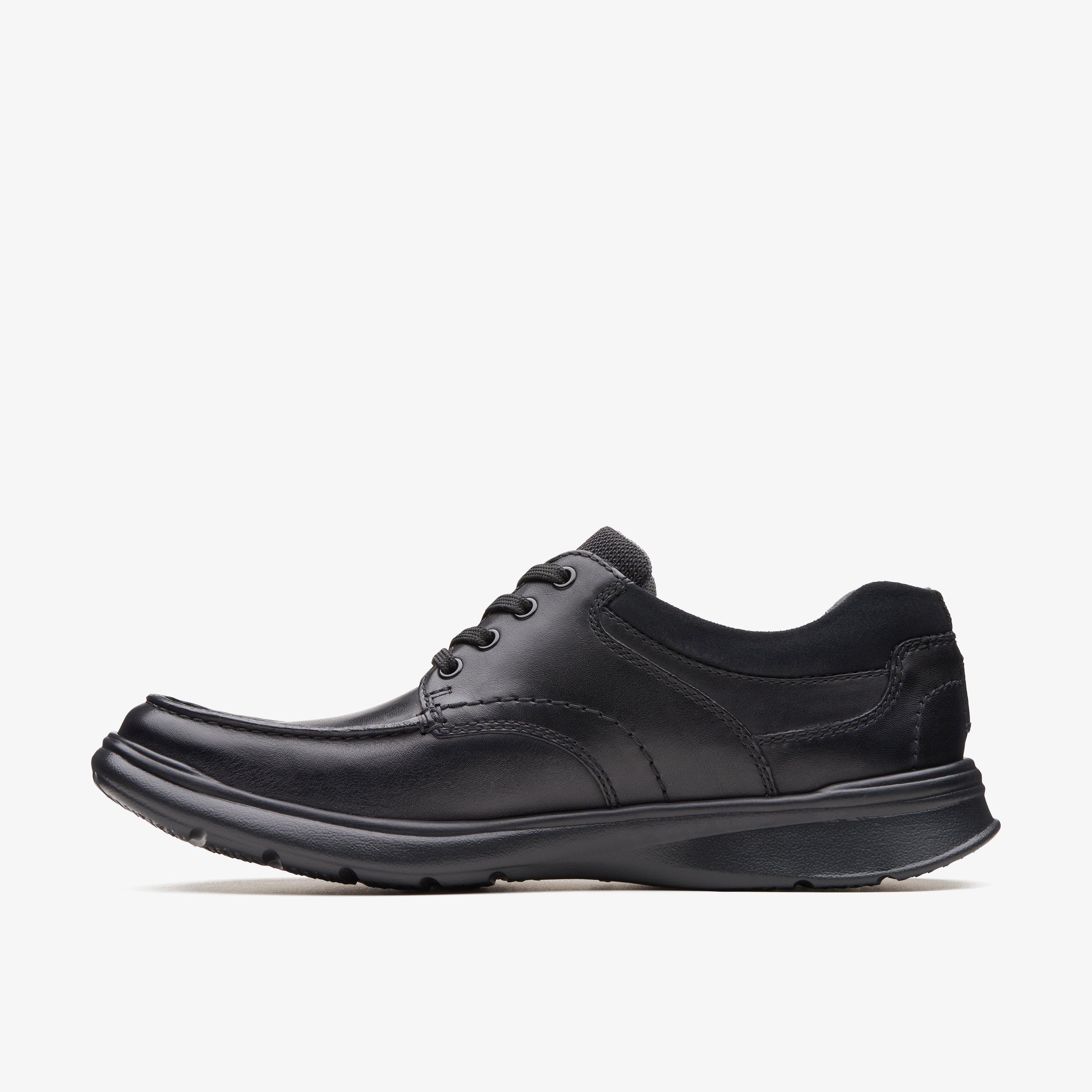 Clarks mens online black shoes sale