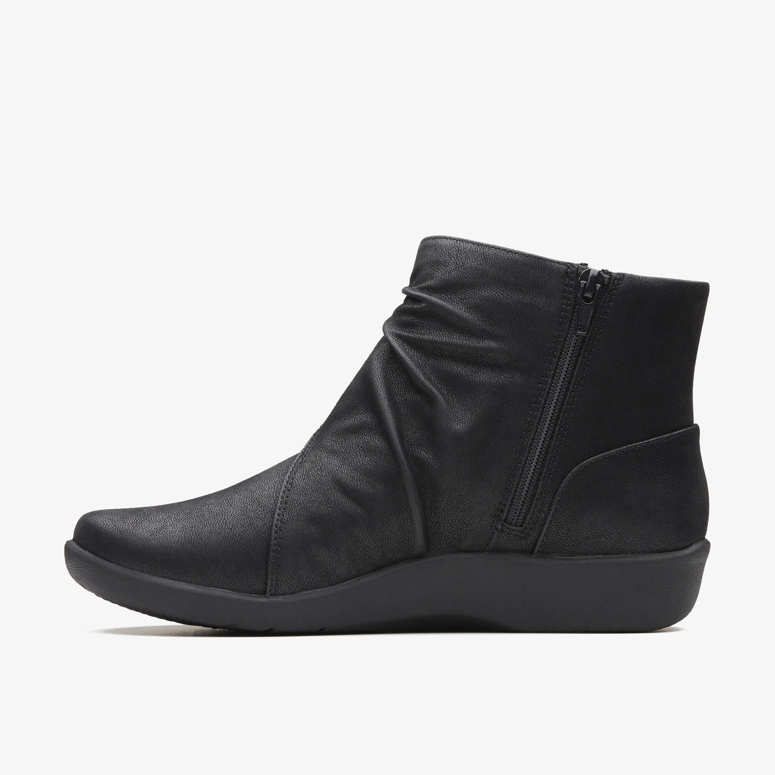 Sillian Tana Black Synthetic Ankle Boots, view 2 of 6